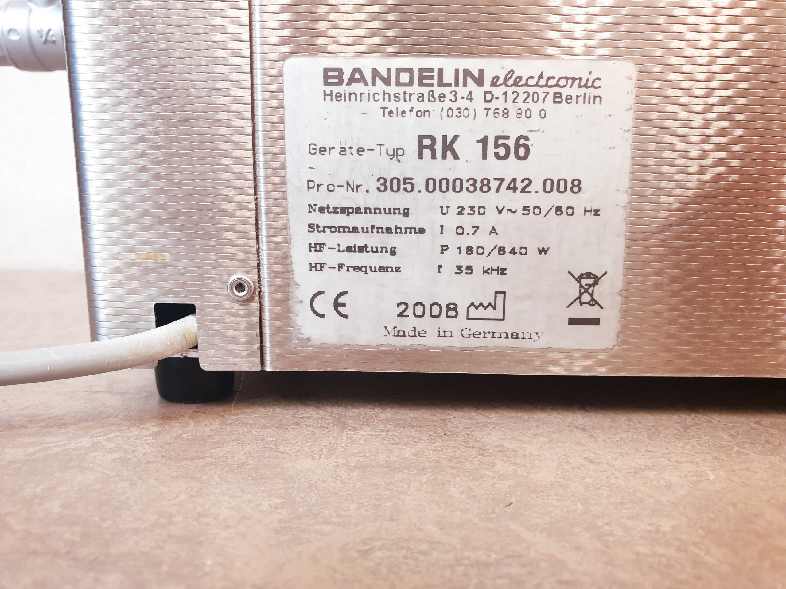 Bandelin Sonoex RK156 Ultraschallreinigungsgerät thumbnail 3