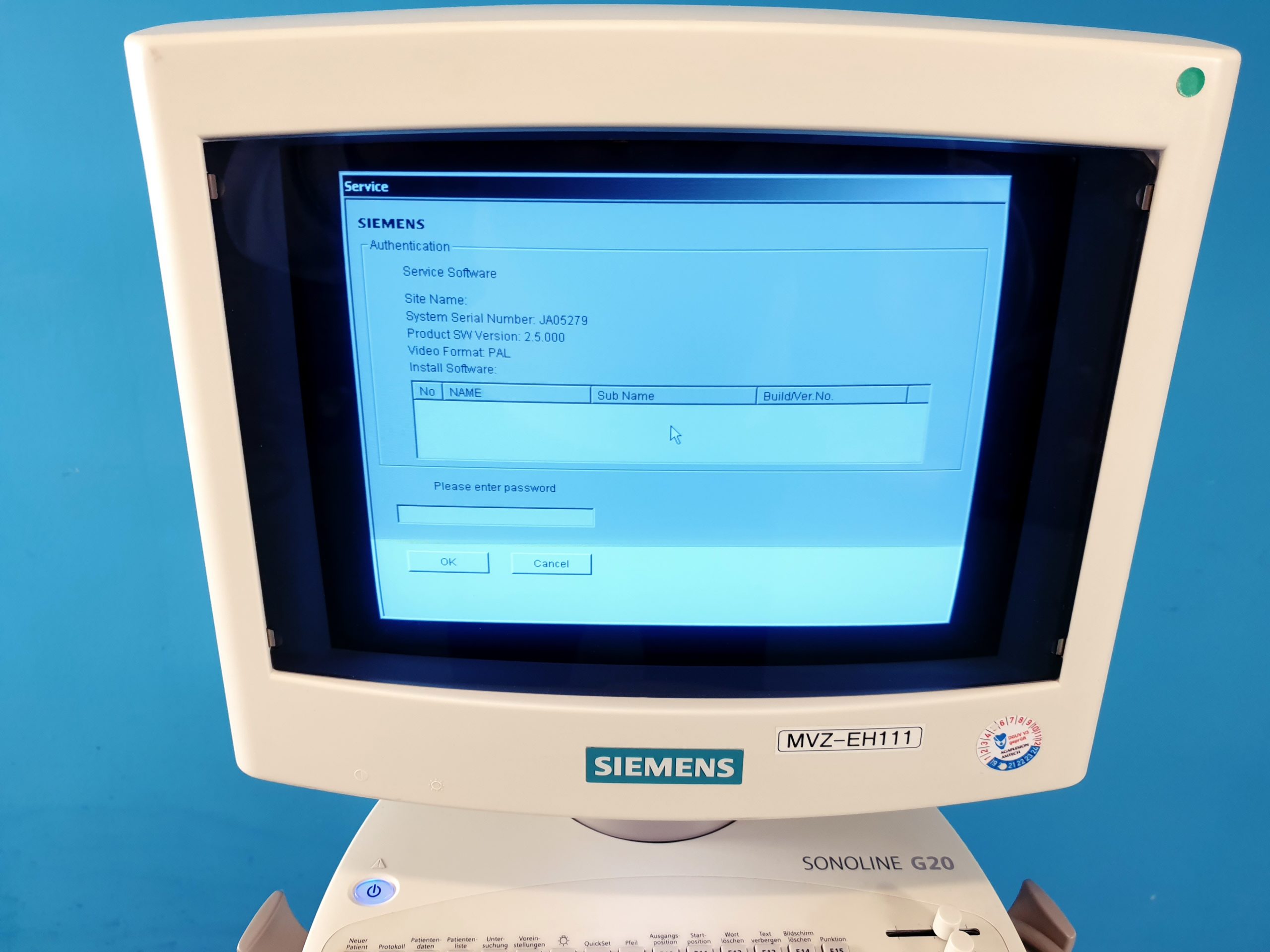 Siemens G20 // G 20 mit C5-2 konvex + P93 Printer thumbnail 3