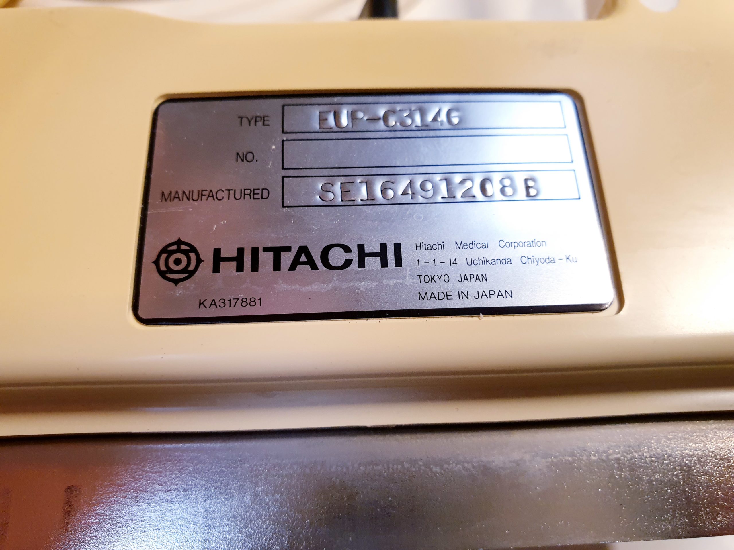 Hitachi – EUP-C314G – Konvex Sonde thumbnail 4