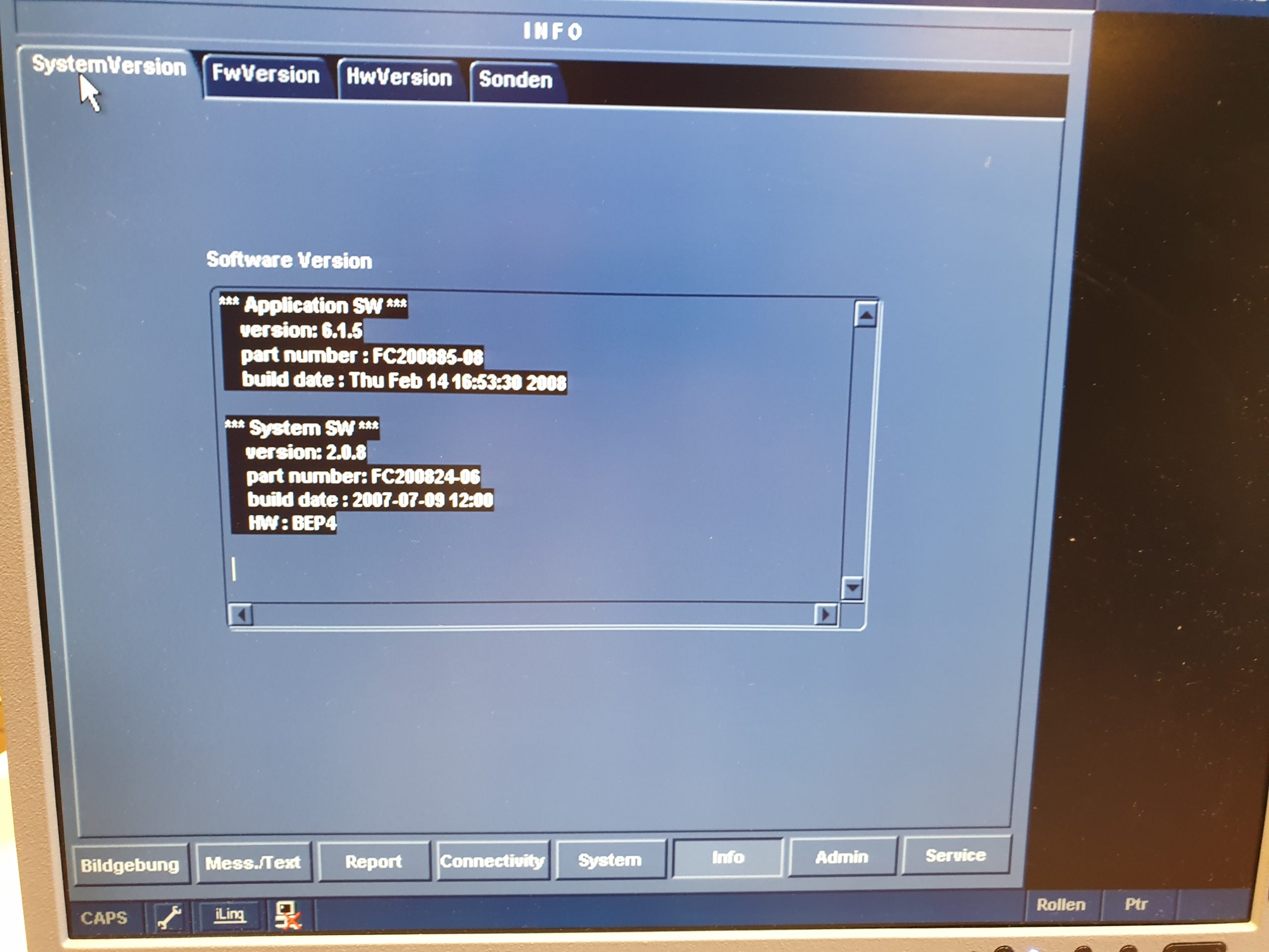 GE Vivid 7 Dimension mit GE M4S Echo Kardio Sonde und 9L Linear SW: 2.0.8 Application SW: 6.1.5 thumbnail 10