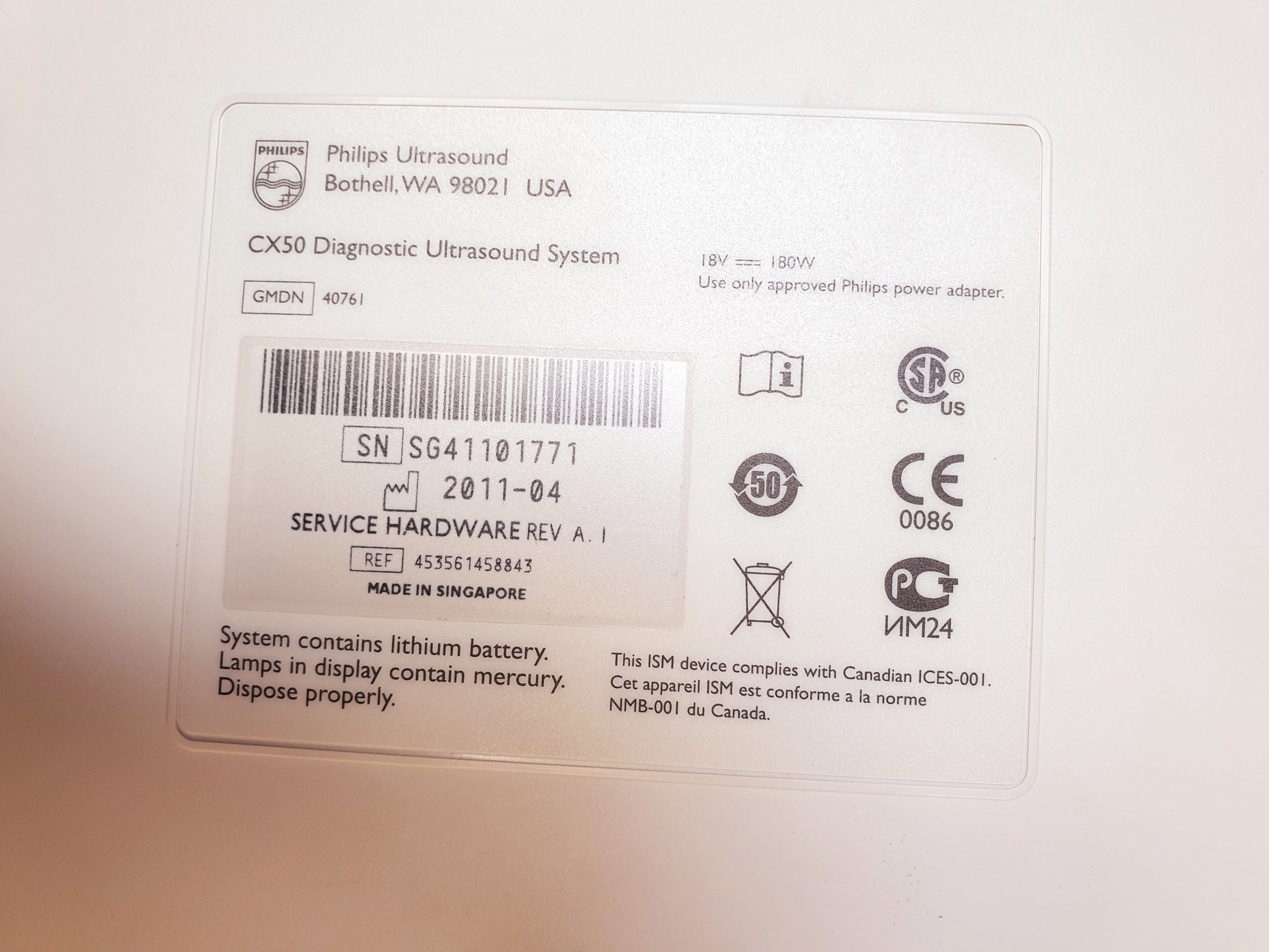 Philips CX50 – CX 50Tragbare Ultraschallgerät CS-3V + C5-1 + L12-3 thumbnail 21