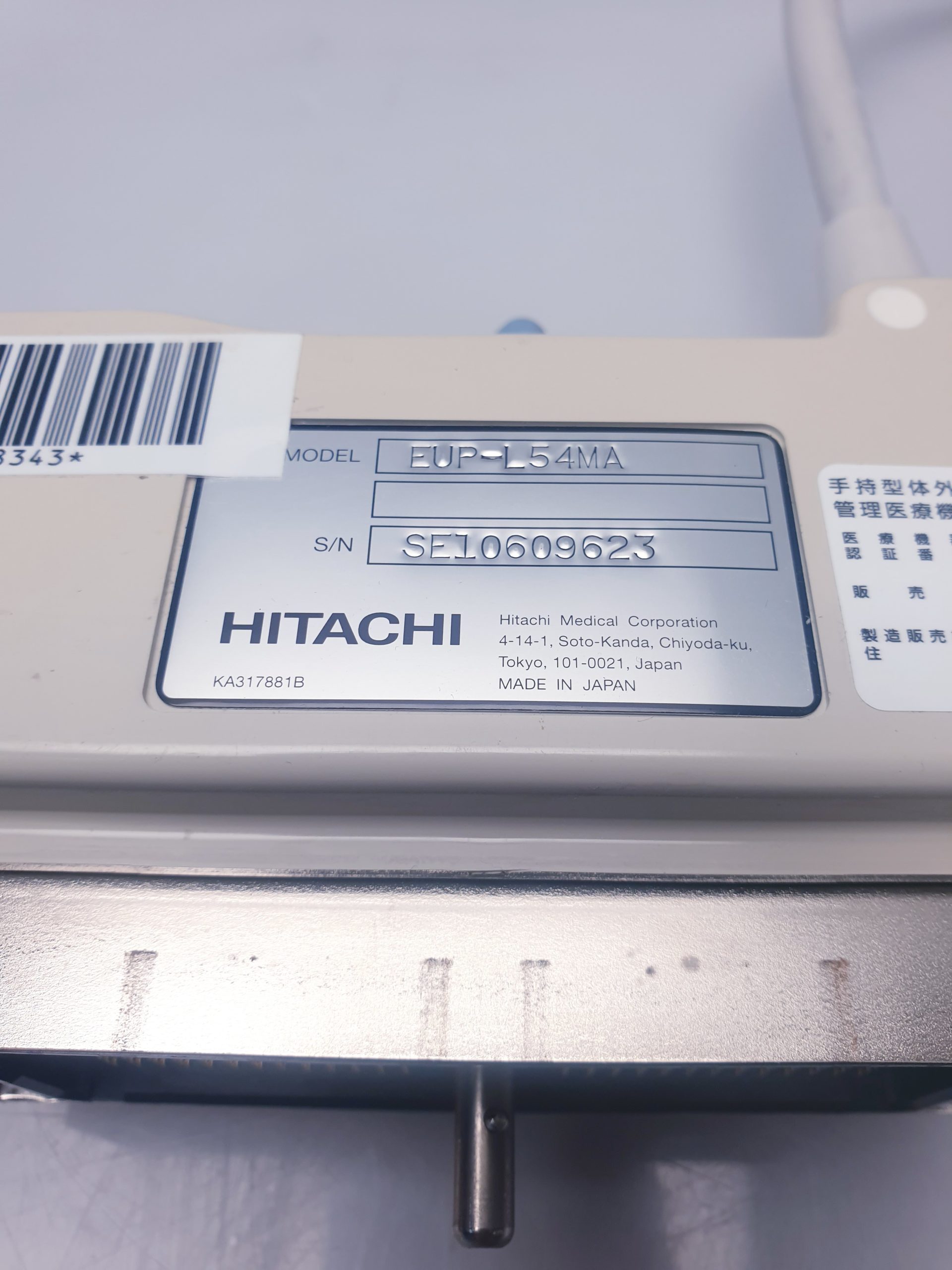 Hitachi – EUP-L54MA – Linear Probe – Linear Sonde thumbnail 8