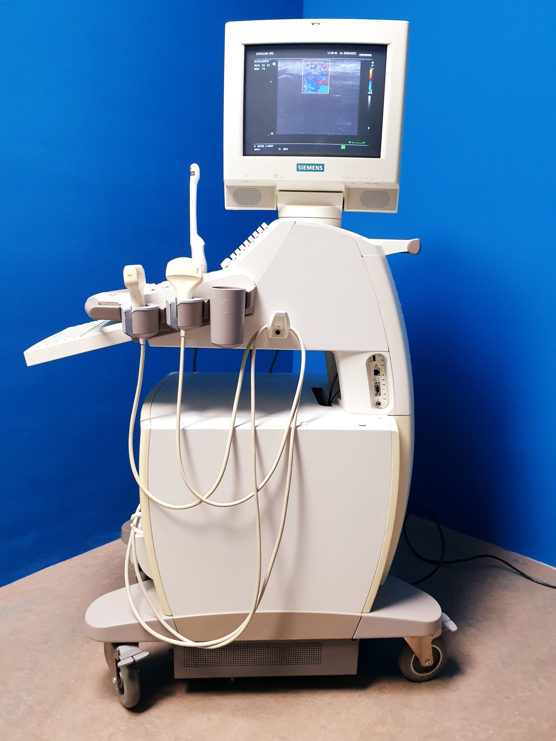 Siemens G50 // G 50 MIT C5-2 Konvex + 7.5L70 Linear + BE09-4 Endovaginal + Printer – Farbdoppler thumbnail 6