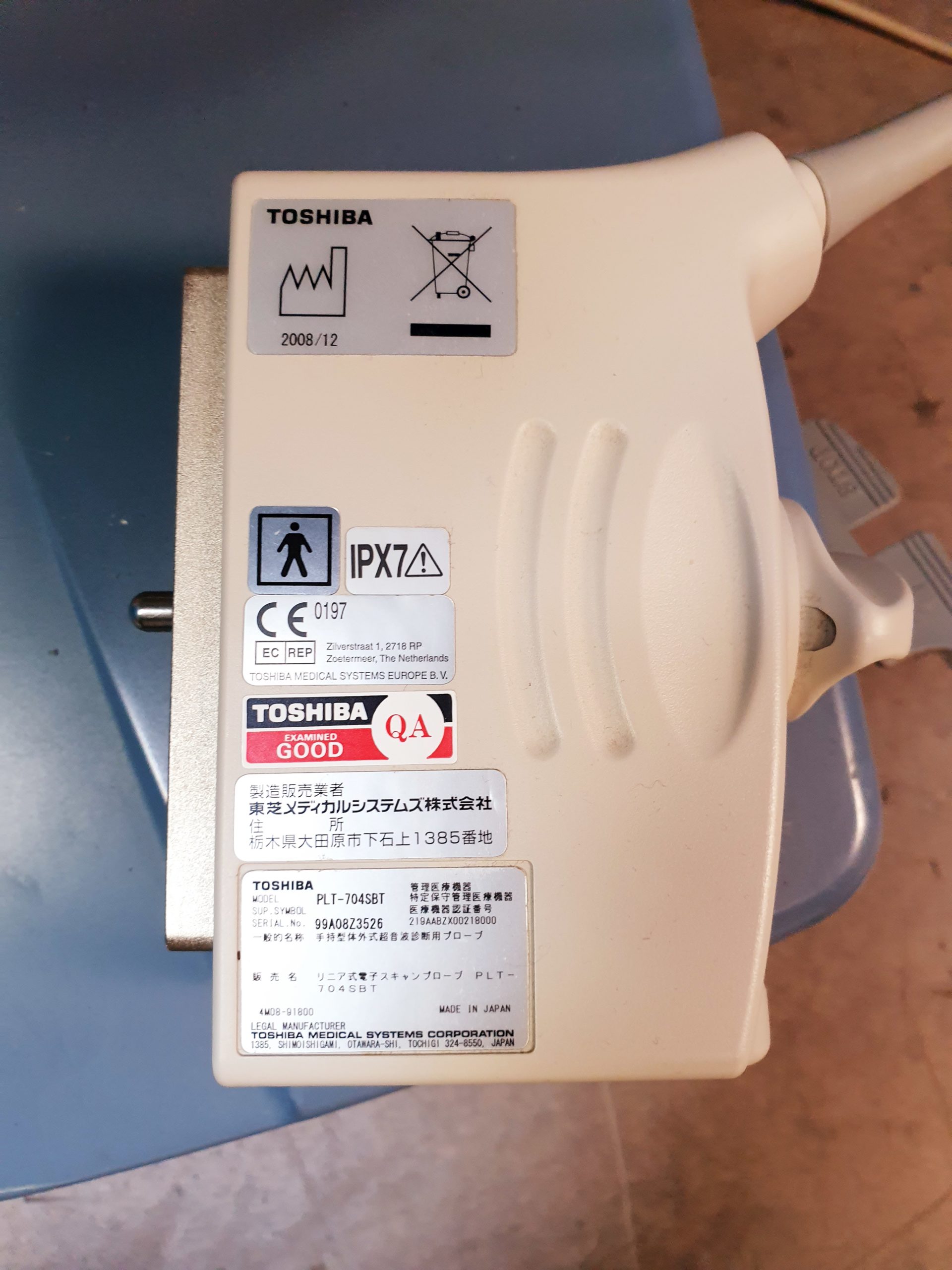 Toshiba SSA-680A Xario XG Farbdoppler PVT-375BT + PLT-805AT + PLT-704SBT thumbnail 5