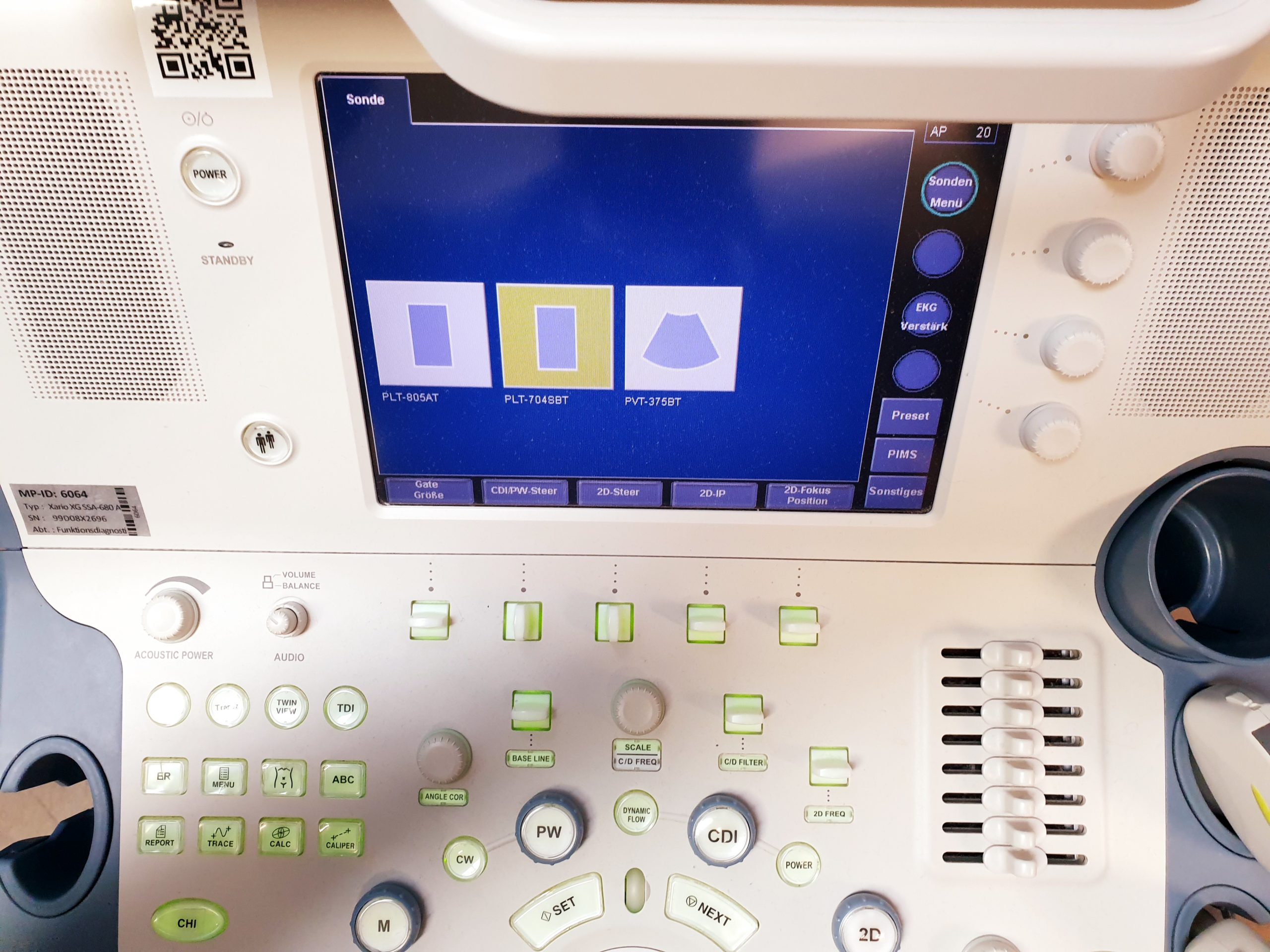 Toshiba SSA-680A Xario XG Farbdoppler PVT-375BT + PLT-805AT + PLT-704SBT thumbnail 6