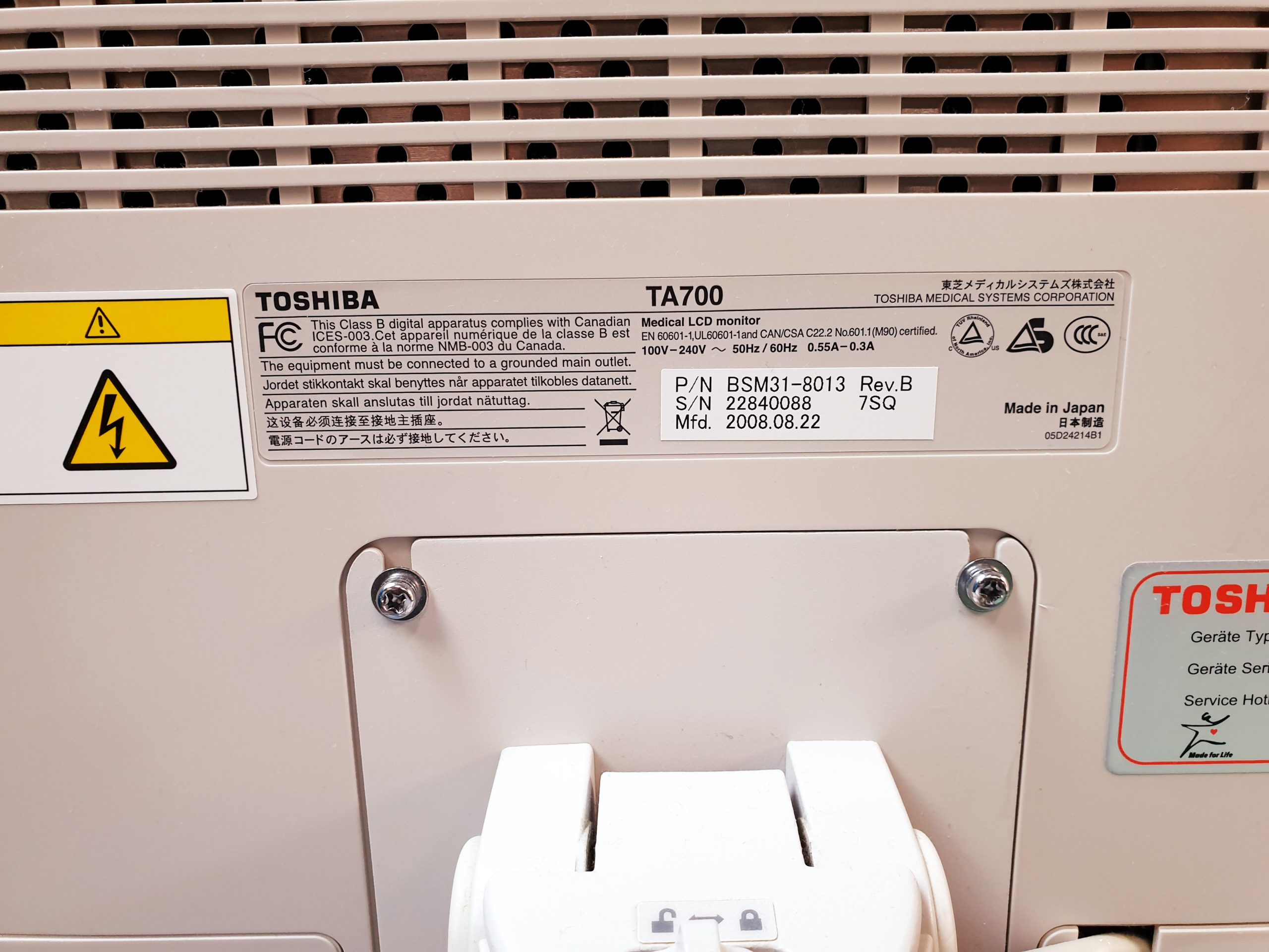 Toshiba SSA-680A Xario XG Farbdoppler PVT-375BT + PLT-805AT + PLT-704SBT thumbnail 30
