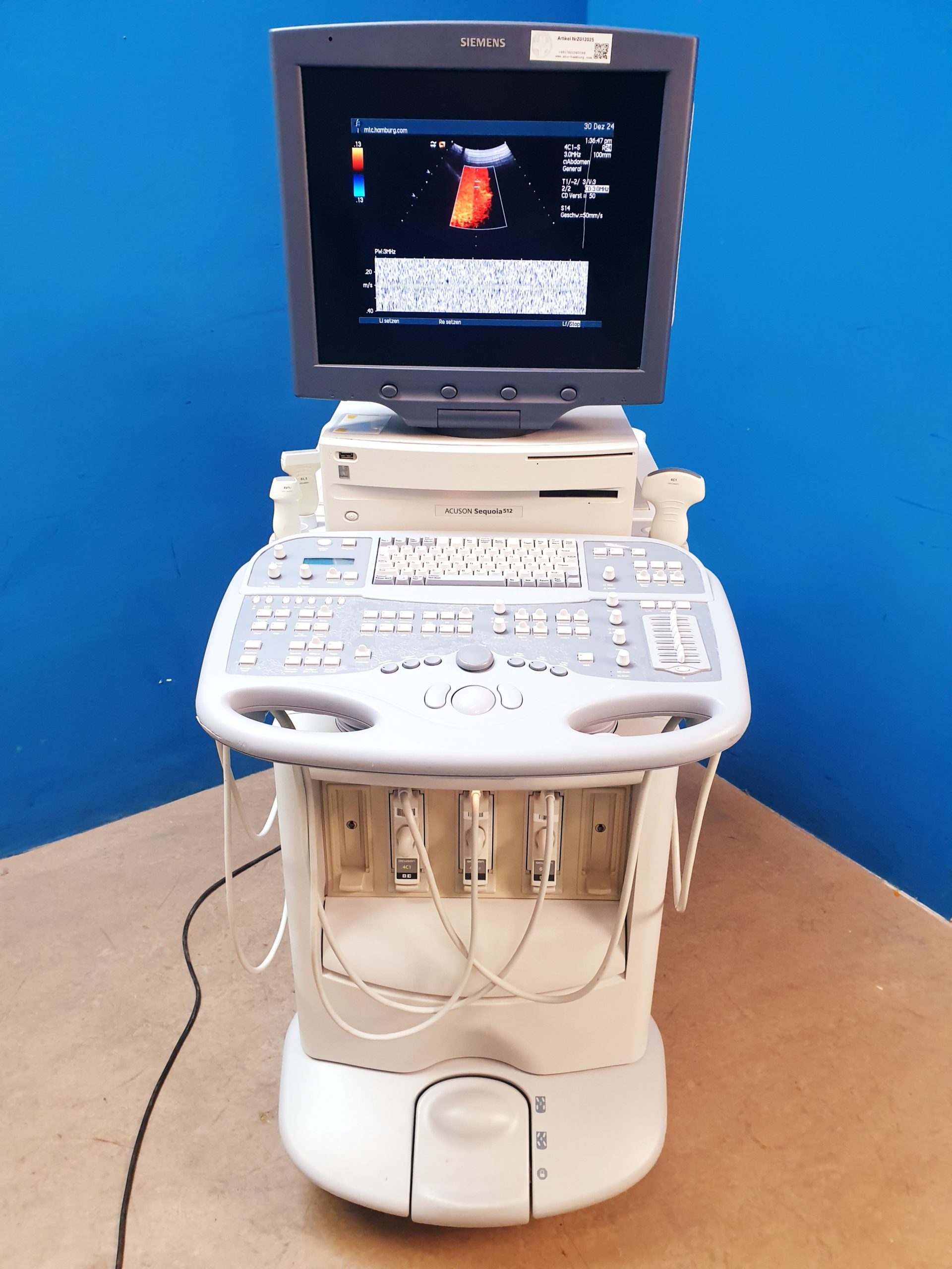 Siemens Acuson Sequoia 512 Farbdoppler + 4V1c + 4C1 + 6L3 thumbnail 25