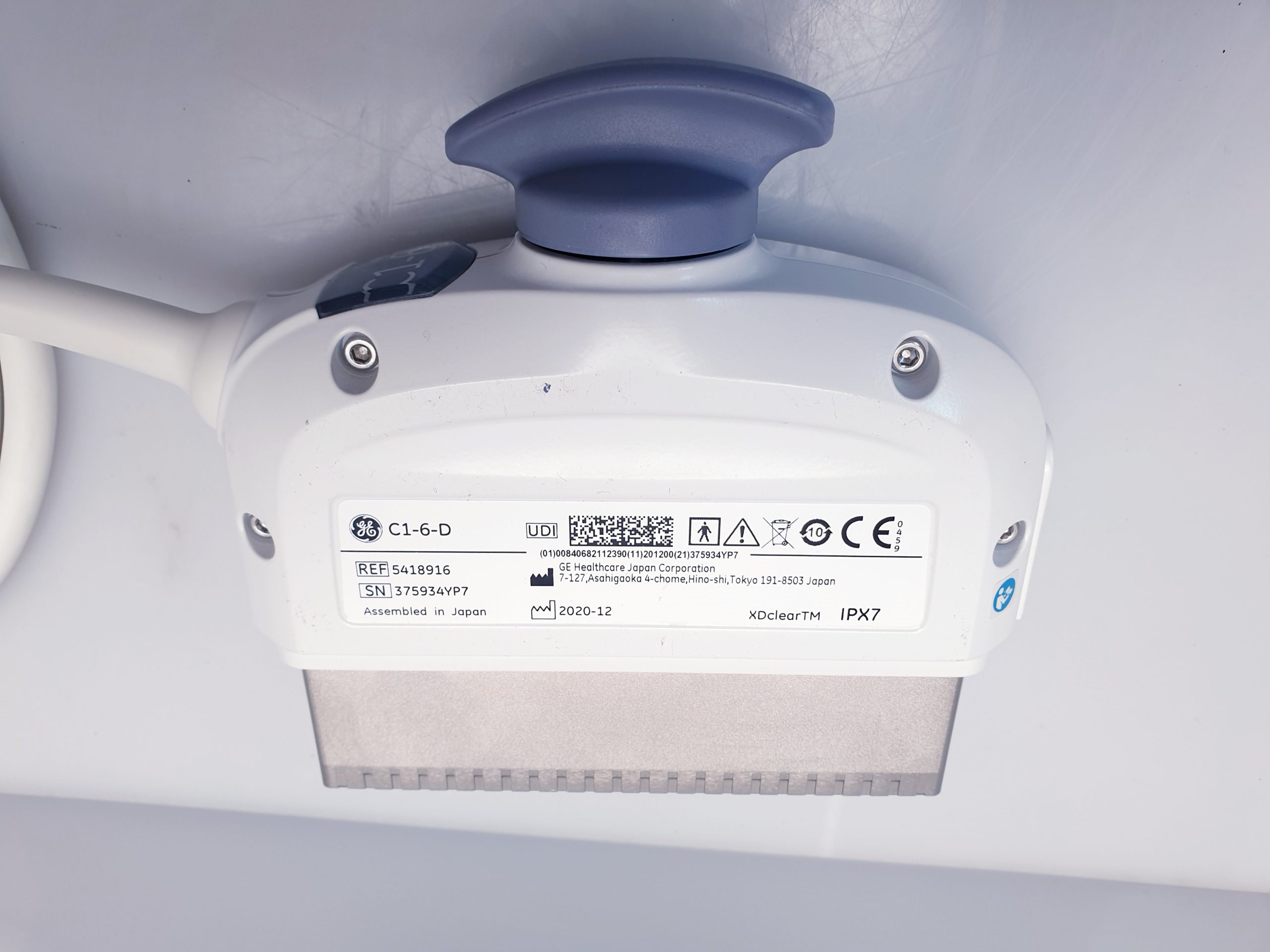 GE C1-6-D Ultraschallsonde Convex Sonde – DOM 2020 – DEFEKT thumbnail 9
