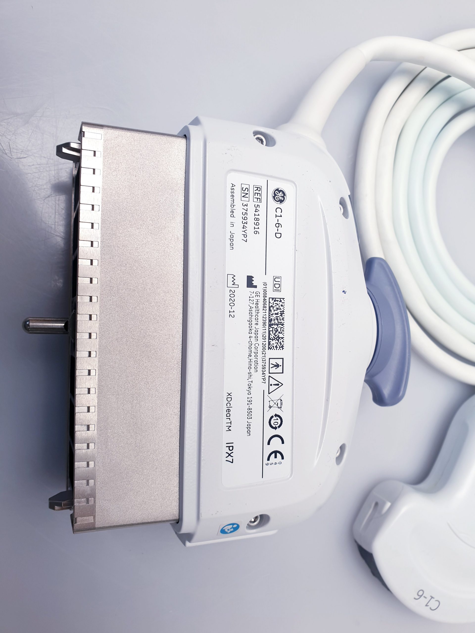 GE C1-6-D Ultraschallsonde Convex Sonde – DOM 2020 – DEFEKT thumbnail 10