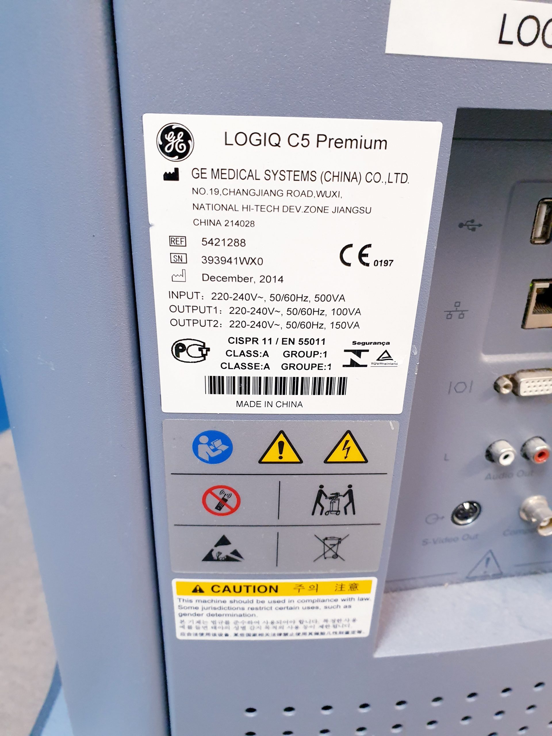 GE LOGIQ C5 Premium Ultraschallgerät thumbnail 8