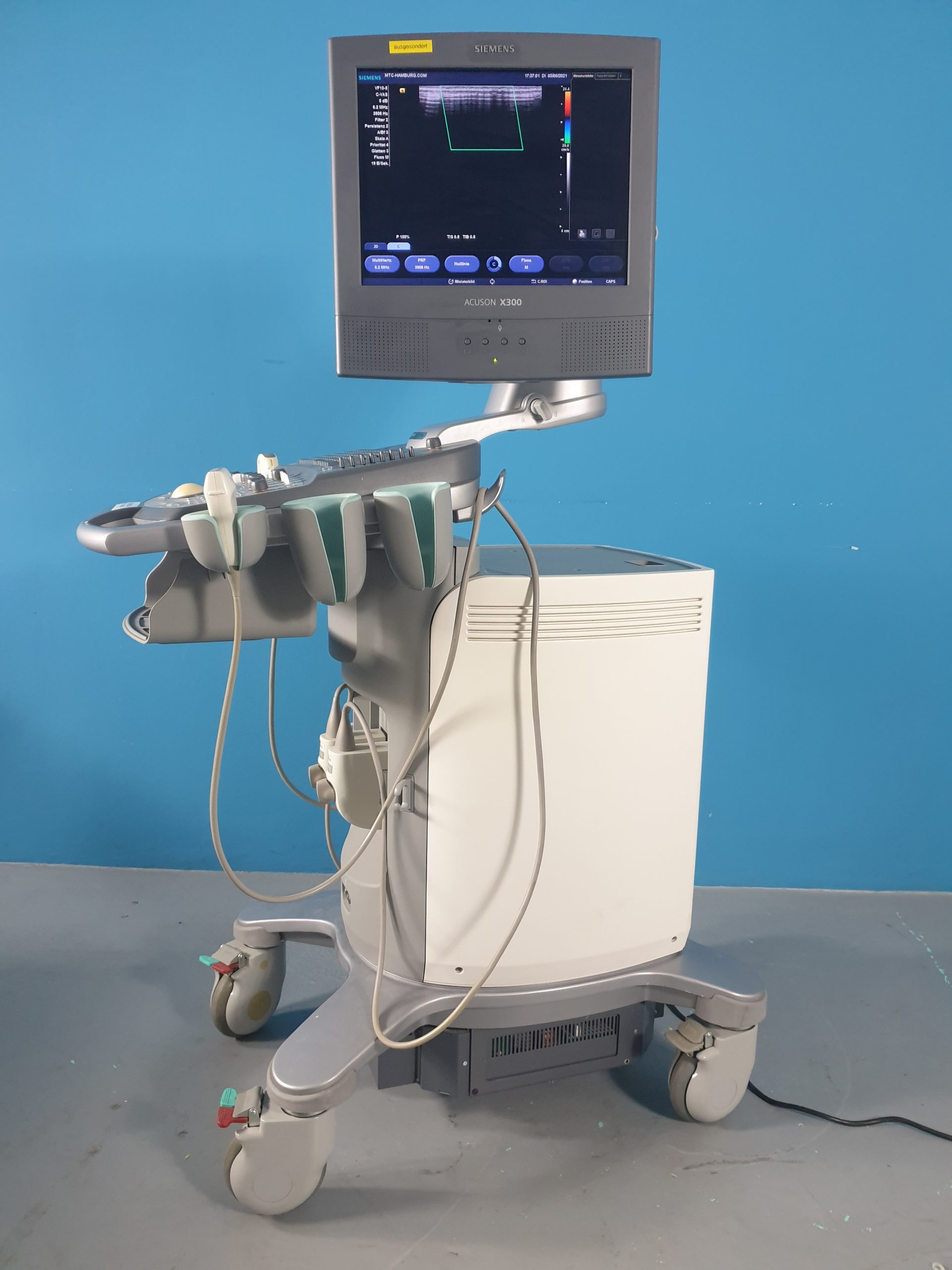 SIEMENS ACUSON X300 X 300 CH5-2 + VF10-5 Sonden – Konvex & Linear thumbnail 11