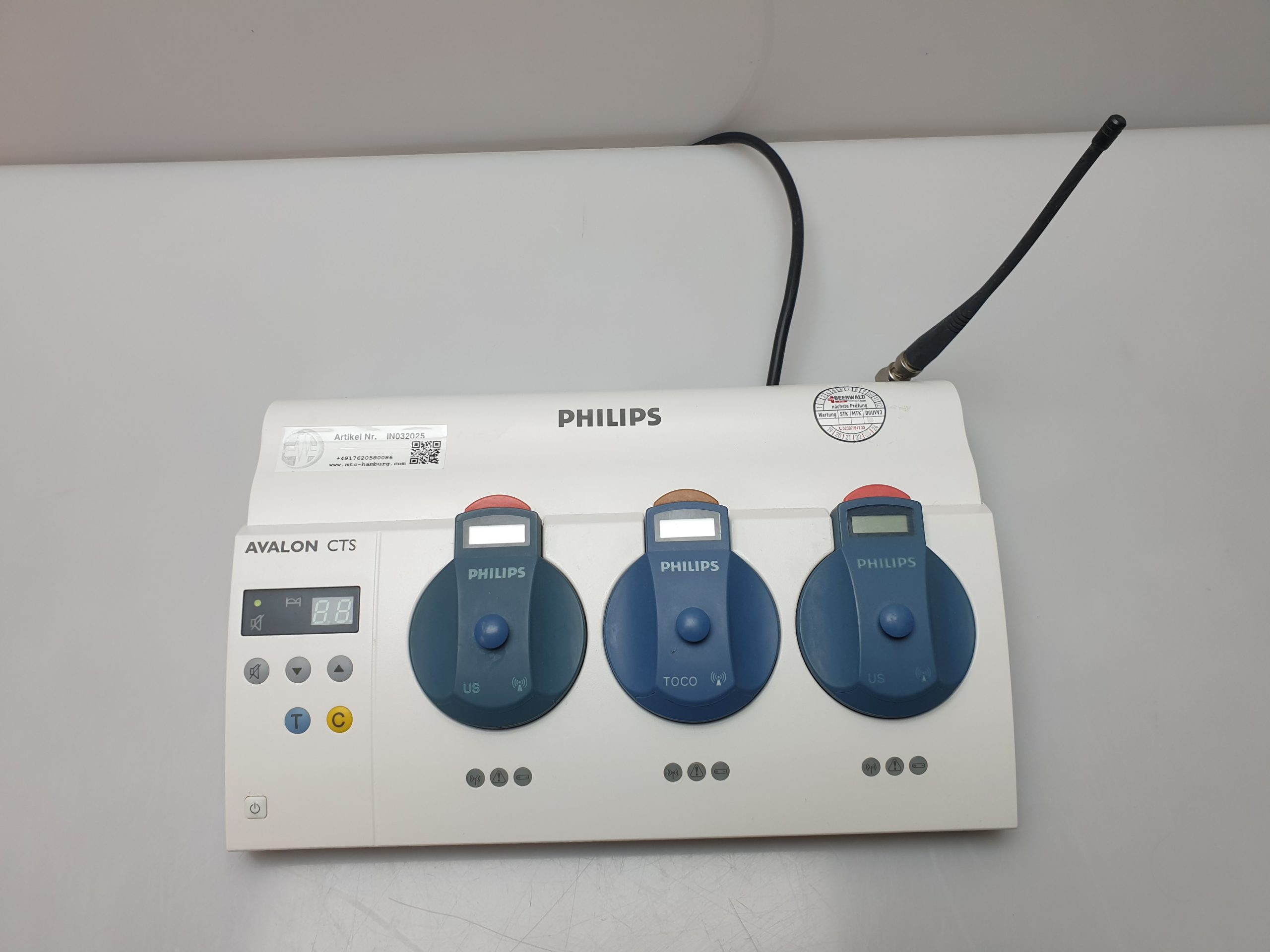 Philips Avalon CTS M2720A mit TOCO – US Sonden thumbnail 4