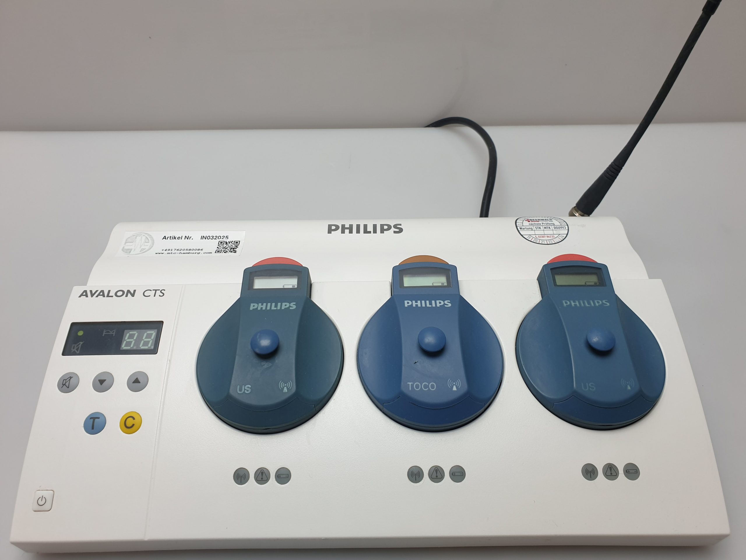Philips Avalon CTS M2720A mit TOCO – US Sonden thumbnail 7