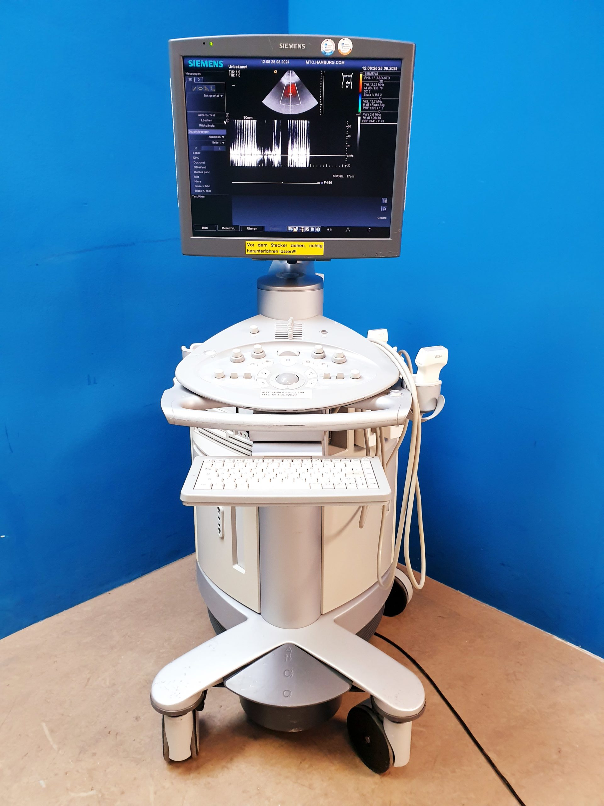 Siemens Acuson Antares Fahrdoppler Doppler + VFX9-4 + PH4-1 Kardio DOM 2011 thumbnail 3