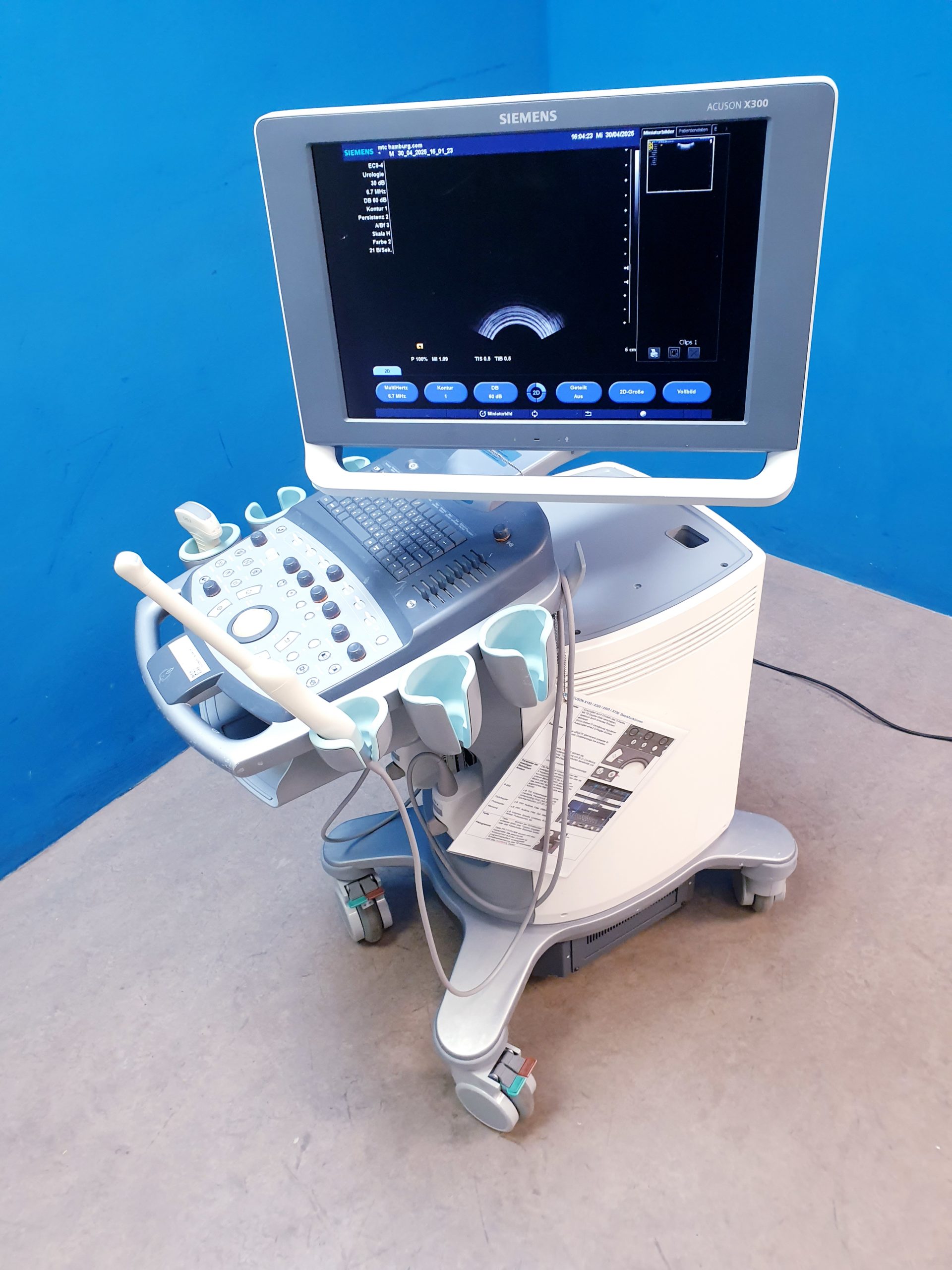 Siemens Acuson X300 X 300 Premium Edition – + CH5-2 Konvex + EC9-4 Endovaginal — thumbnail 15