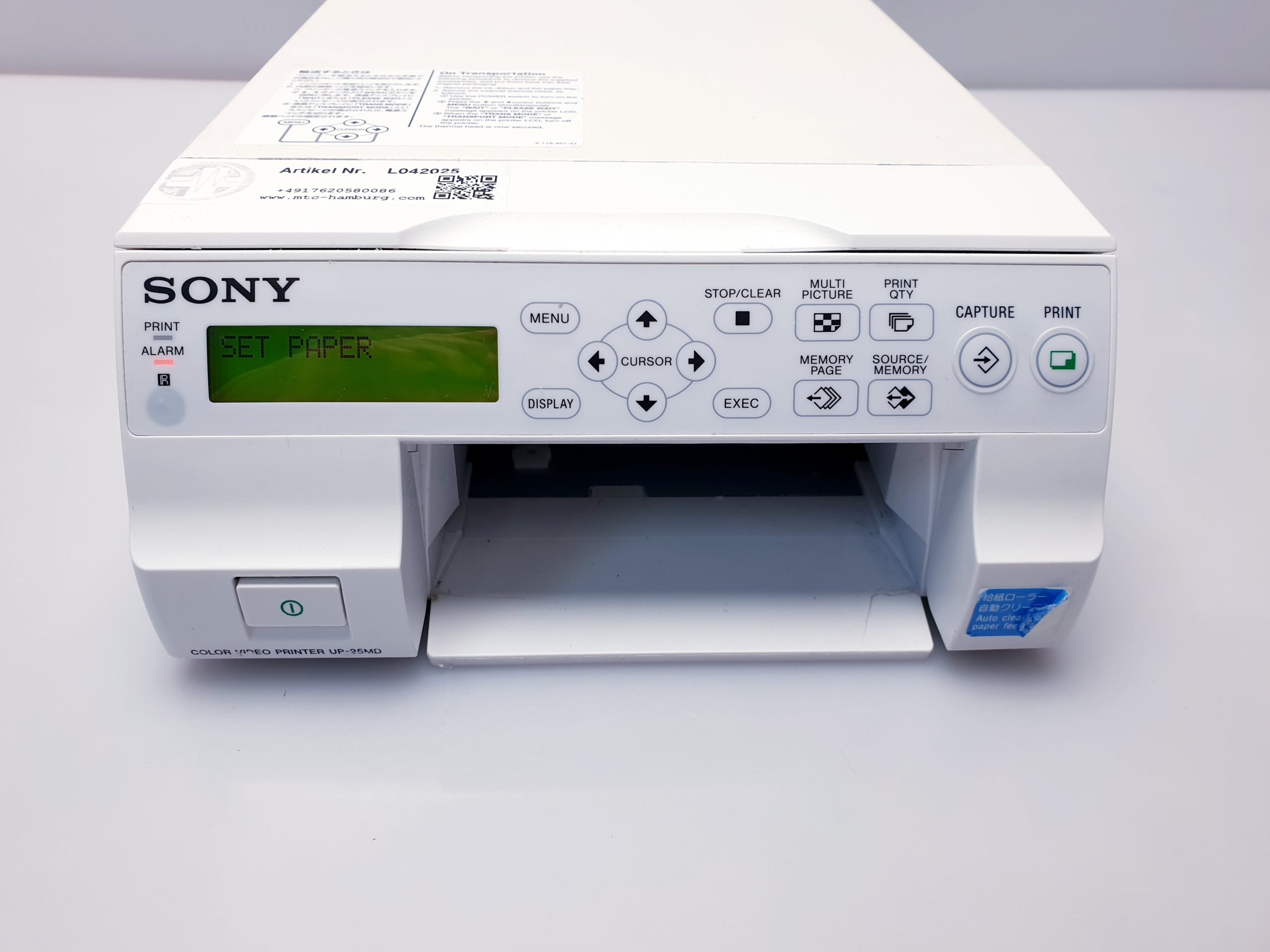 Sony UP-25MD Ultrasound Color Video Printer Ultraschall Farbdrucker thumbnail 6