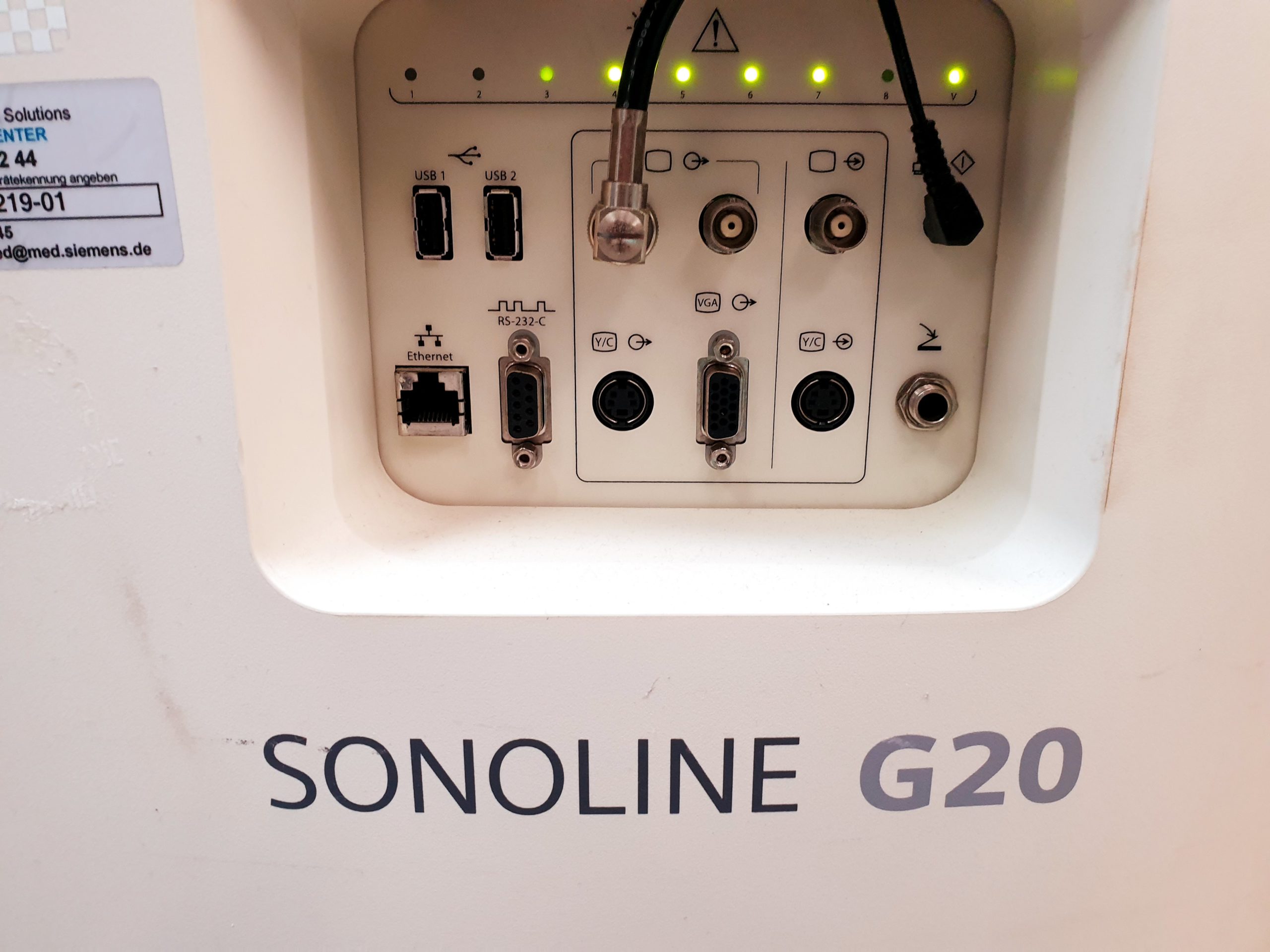 Siemens SONOLINE G20 SLC. 3.5 Konvex, 7.5 Linear thumbnail 10