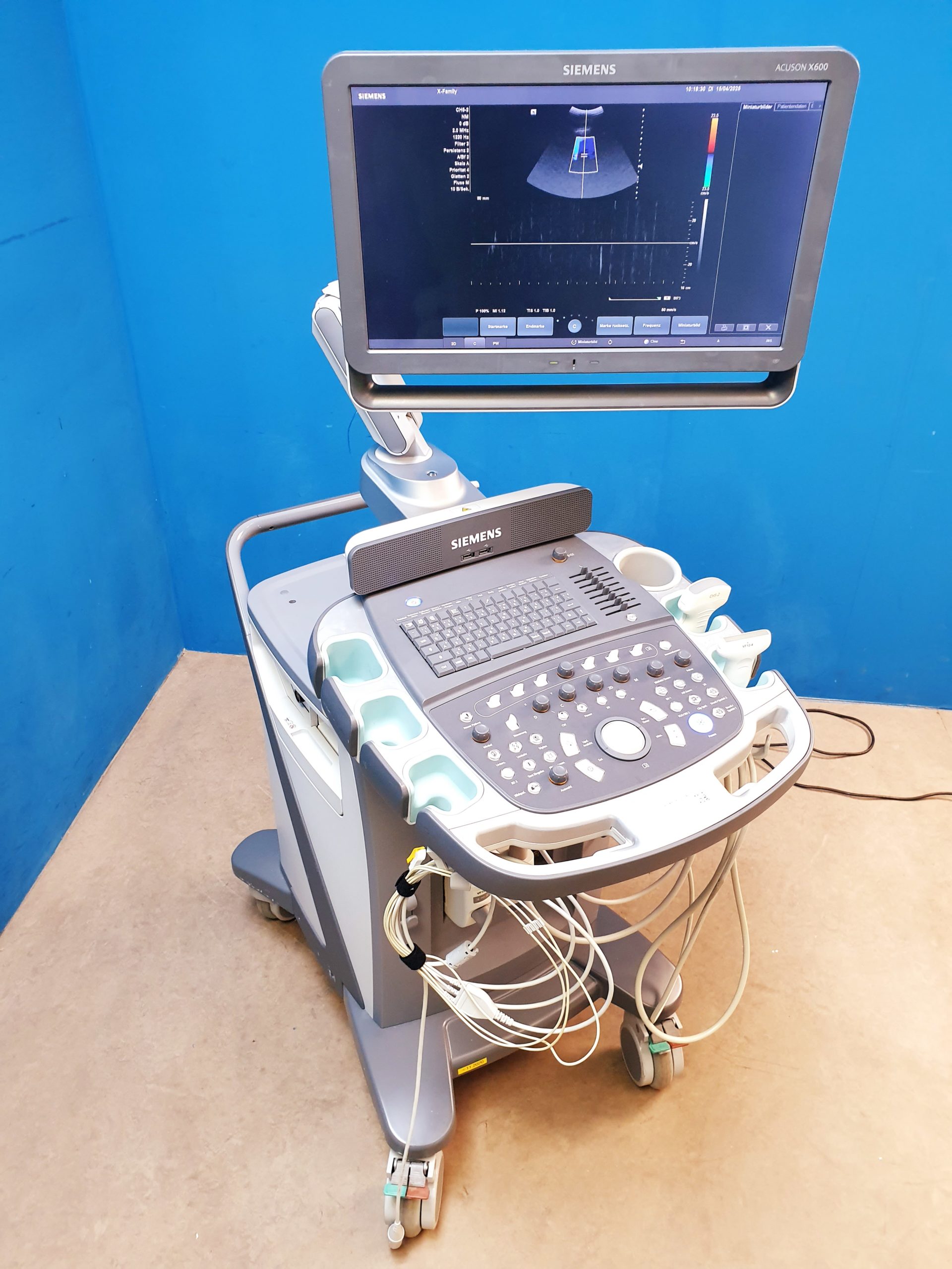 Siemens Acuson X600 Farbdoppler + CH5-2 Konvex + VF12-4 Linear thumbnail 13