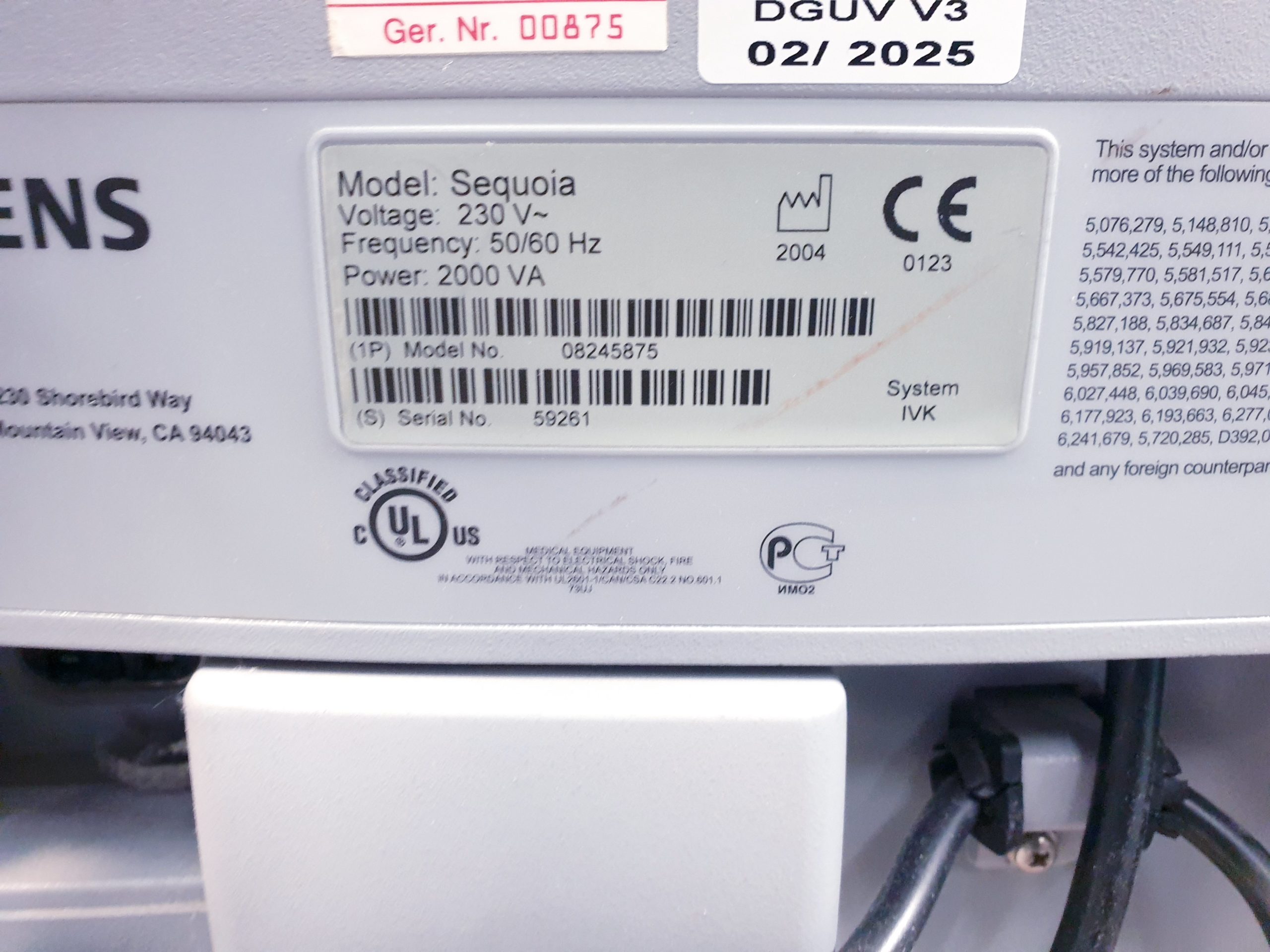 Siemens Acuson Sequoia 3D 4D 512 LCD Ultraschallmaschine – Defekt thumbnail 9