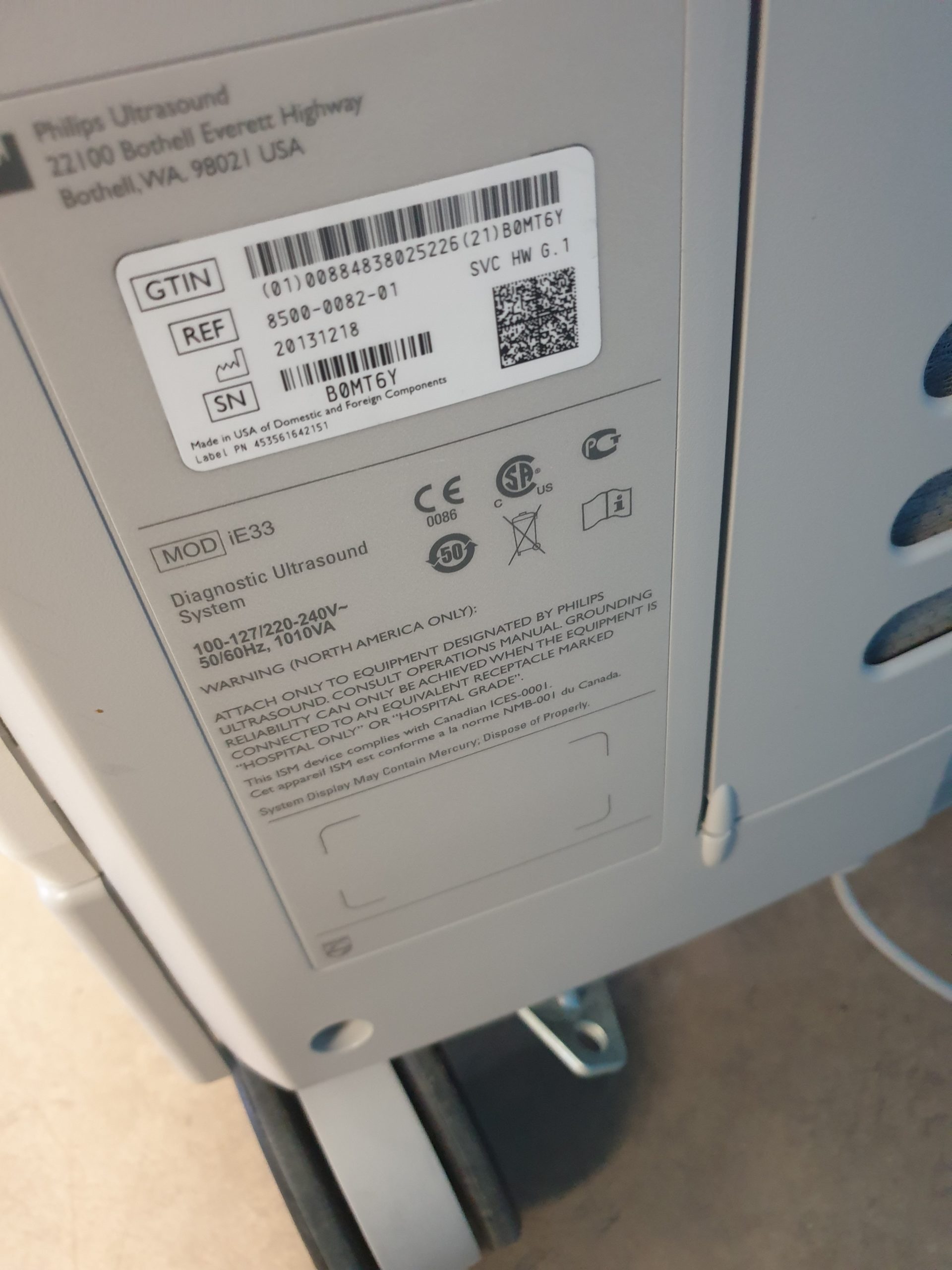 Philips iE33 – IE33 + S5-1 Echo + L11-3 Linear Sonde + Kardiomaschine + C5-1 Konvex Kardio Ultraschallgerät thumbnail 25