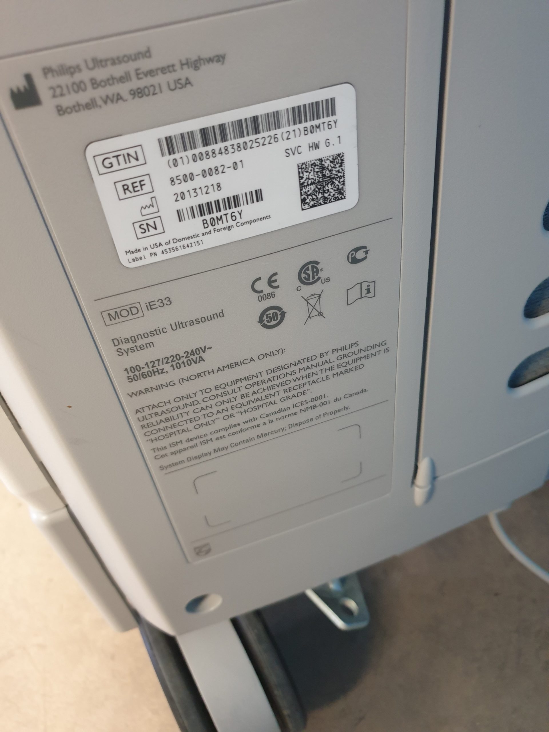 Philips iE33 – IE33 + S5-1 Echo + L11-3 Linear Sonde + Kardiomaschine + C5-1 Konvex Kardio Ultraschallgerät thumbnail 26