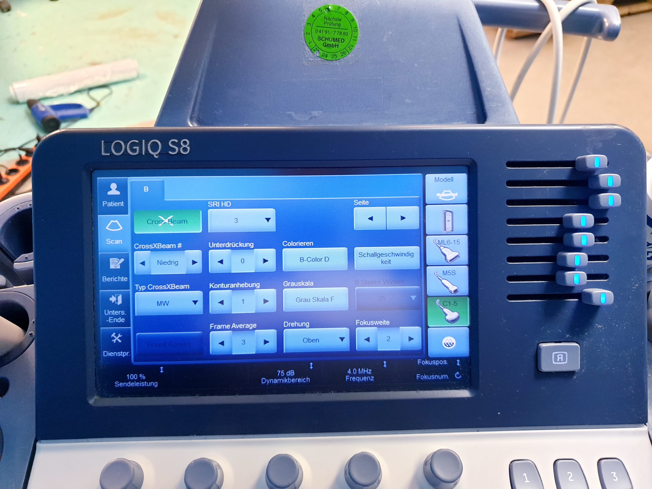 GE Logiq S8 + ML6-15 Linear + MS5-D Echo + C1-5 Konvex thumbnail 21