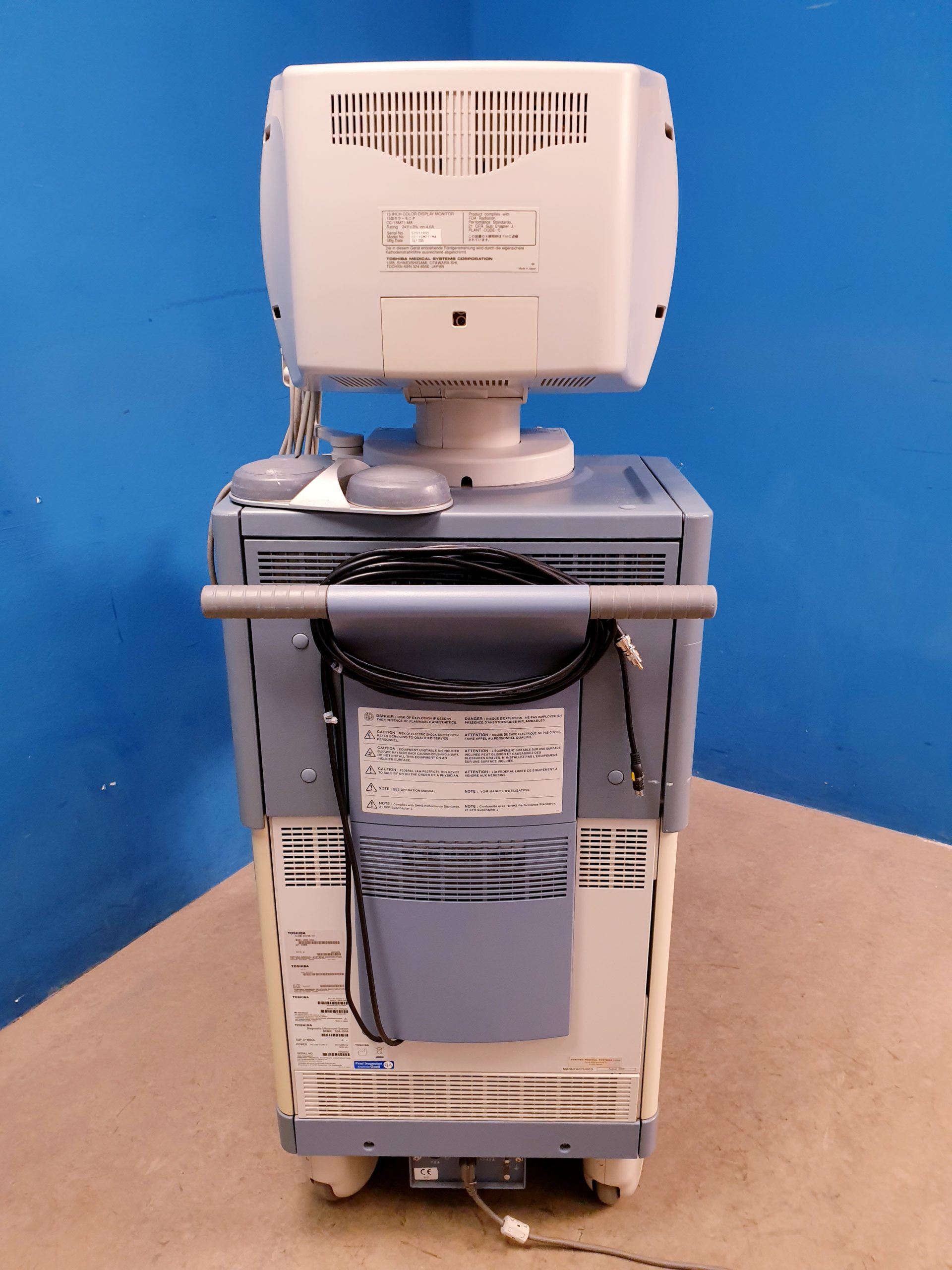 TOSHIBA NEMIO 20 SSA-550A Farbdoppler Ultraschallgerät mit 4 Sonden – und Printer thumbnail 17