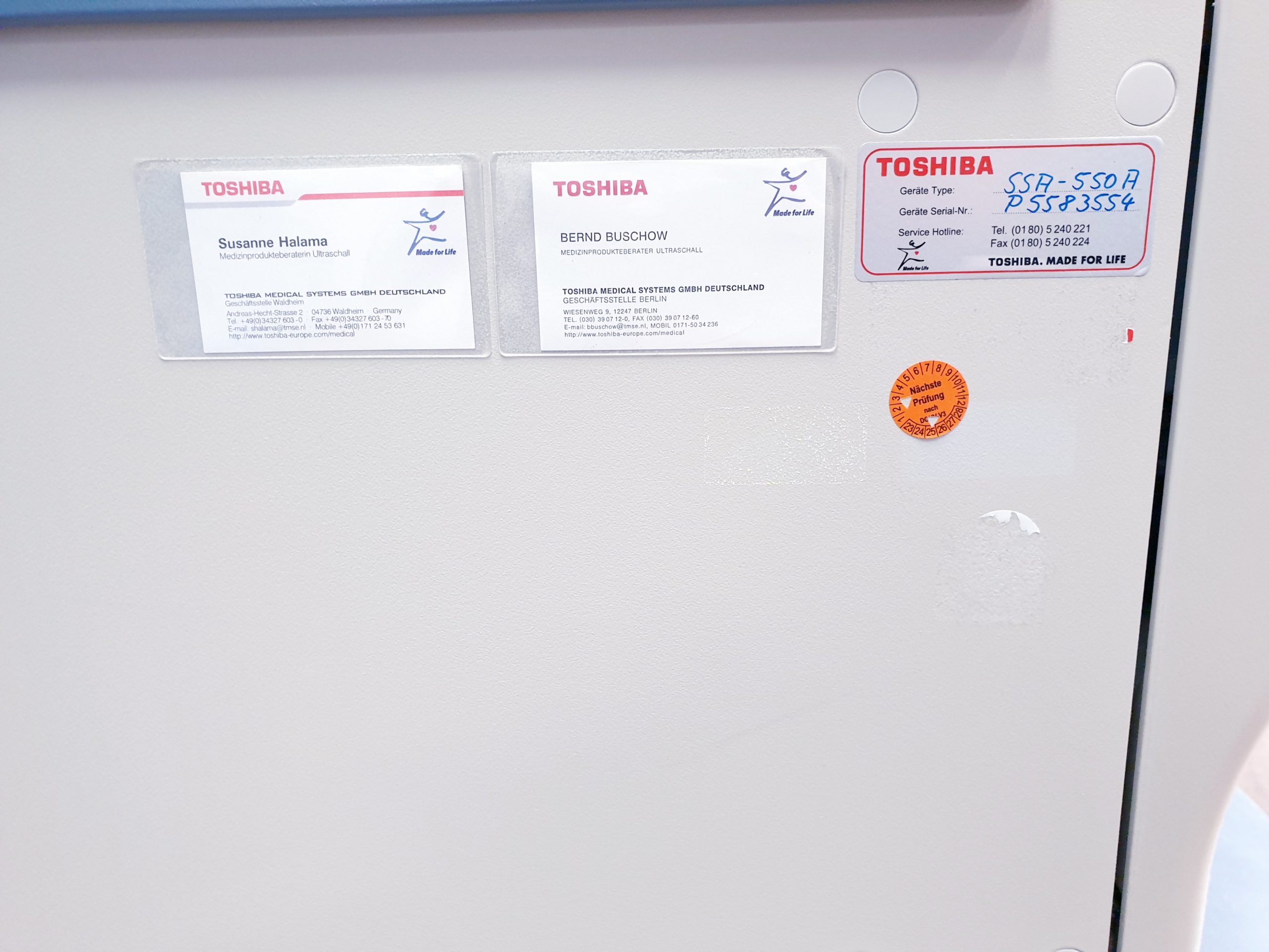 TOSHIBA NEMIO 20 SSA-550A Farbdoppler Ultraschallgerät mit 4 Sonden – und Printer thumbnail 23