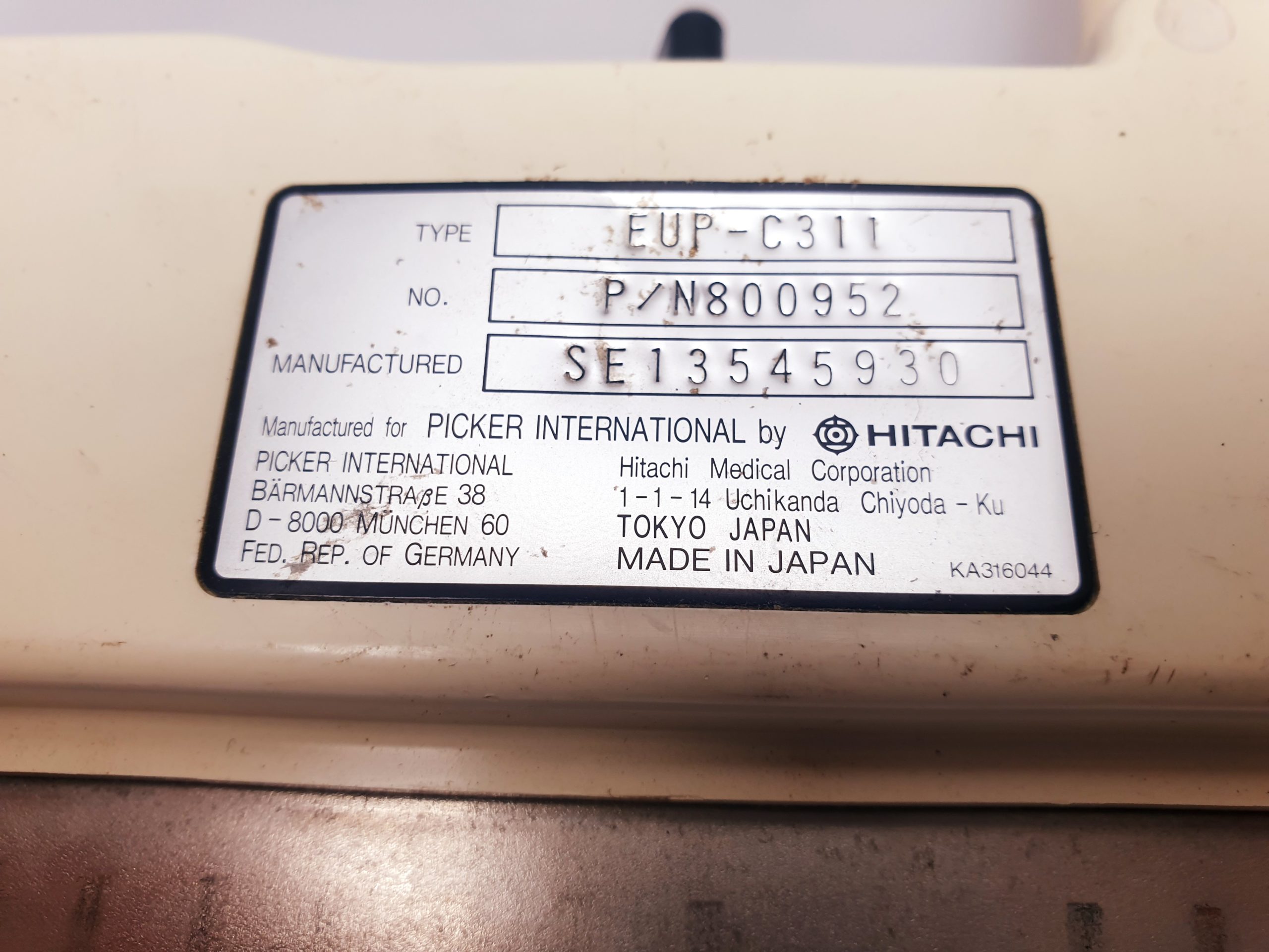 Hitachi PICKER EUP-C311 Micro Convex Probe 3.5 thumbnail 8