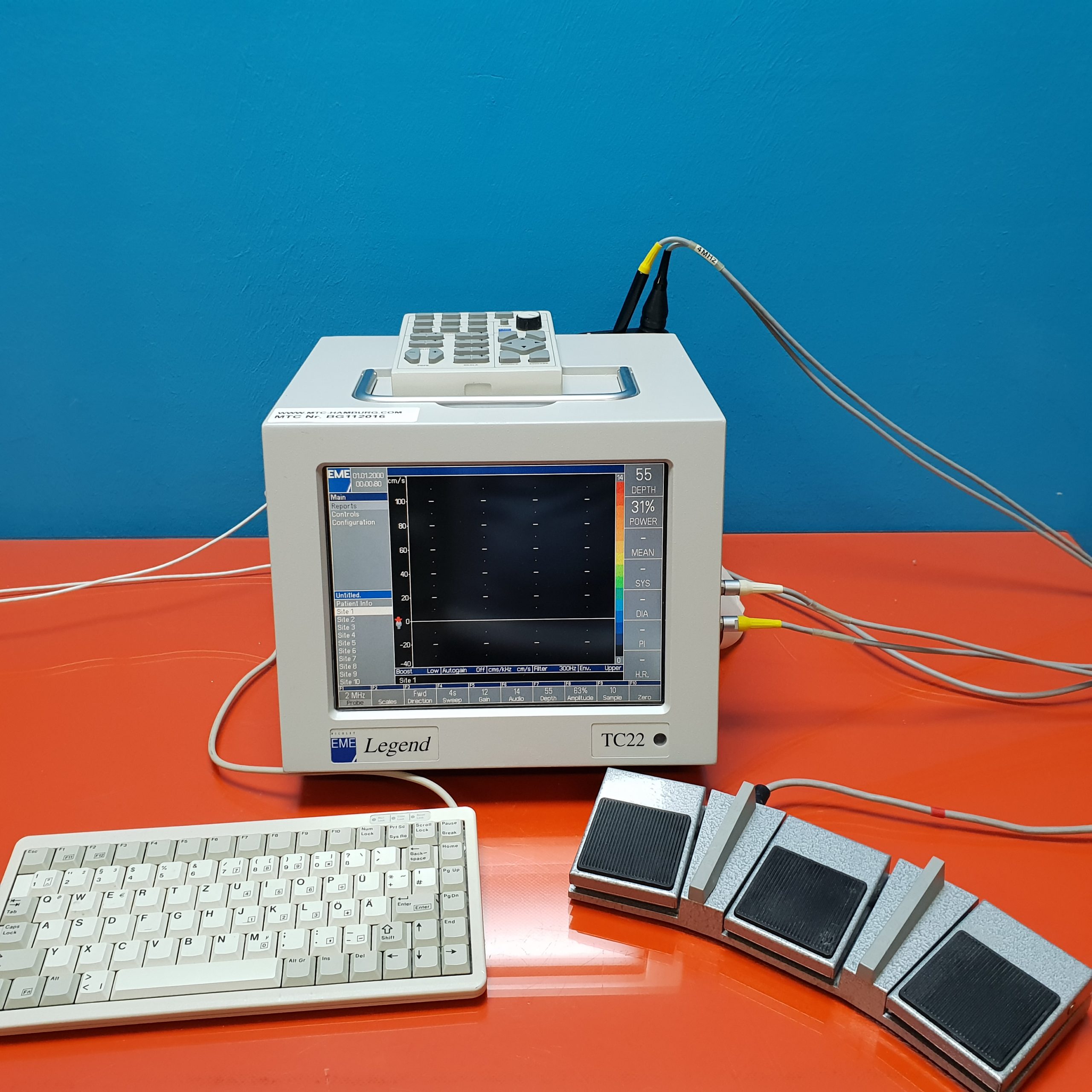 Nicolet EME Legend TC22 // TC 22 Doppler mit 02 und 04 MHz Stiftsonden — image 1 of 8