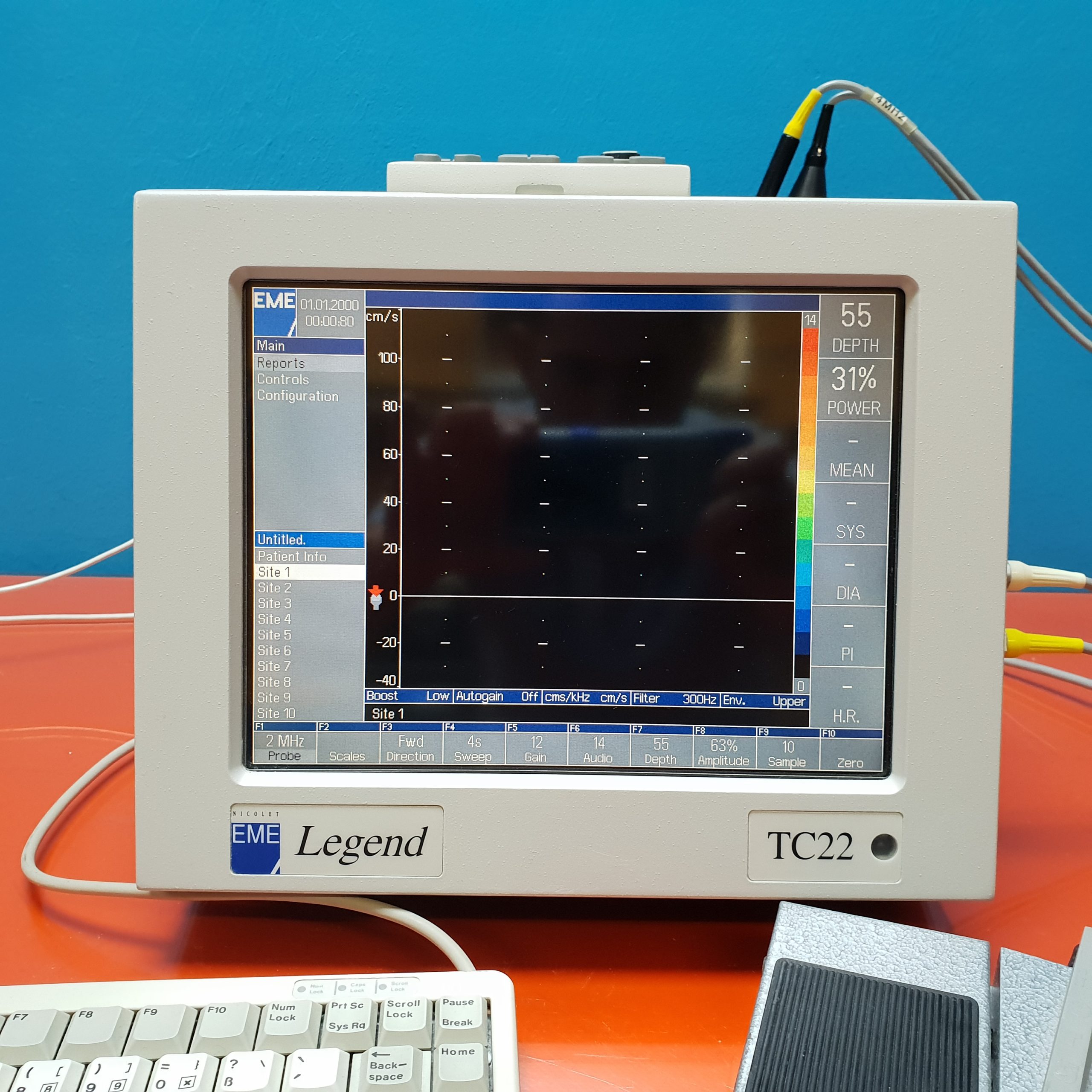 Nicolet EME Legend TC22 // TC 22 Doppler mit 02 und 04 MHz Stiftsonden thumbnail 2