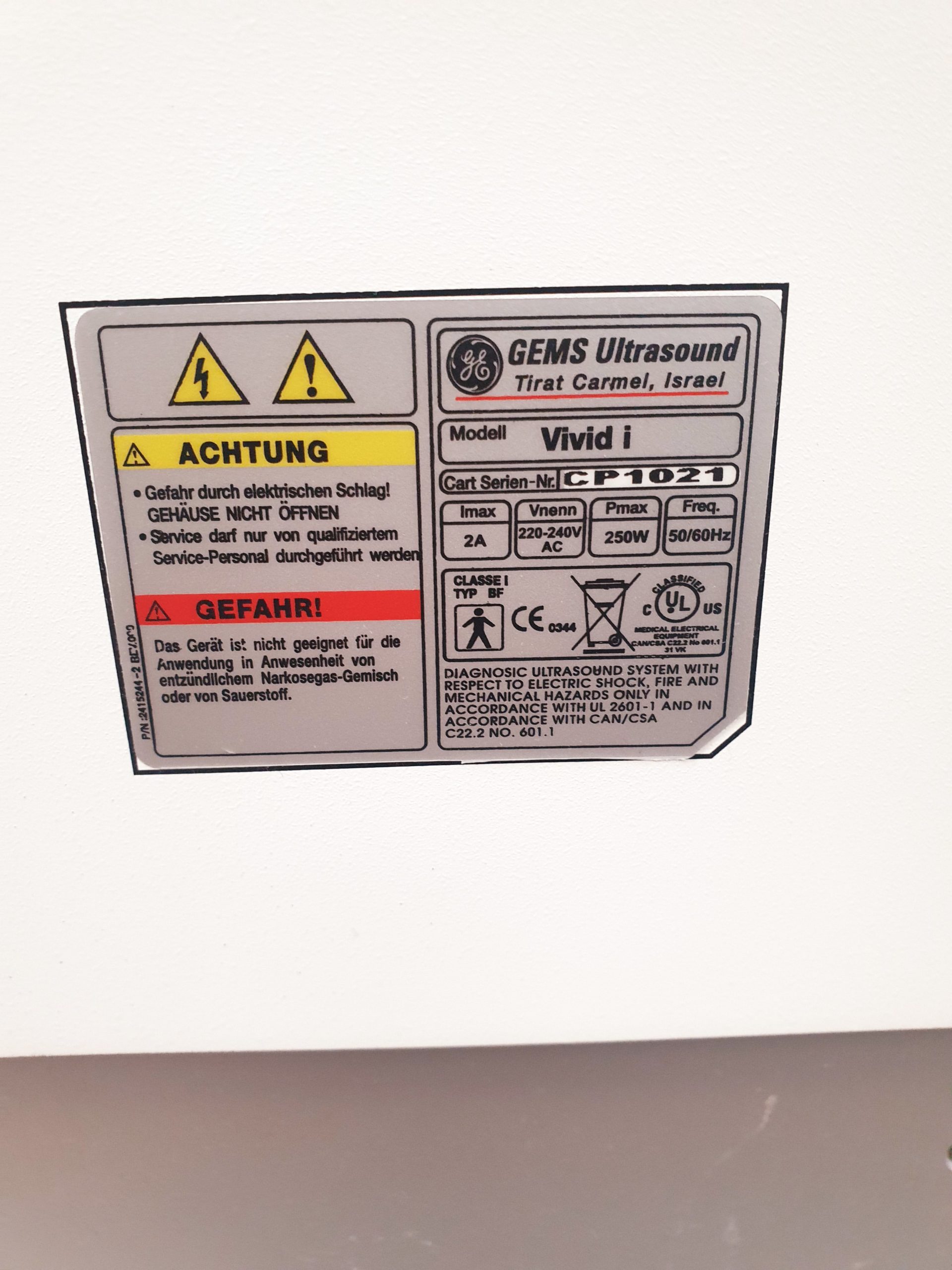 GE Vivid I Ultraschallgerät – Kardiomaschine mir 3S kardiosonde thumbnail 8