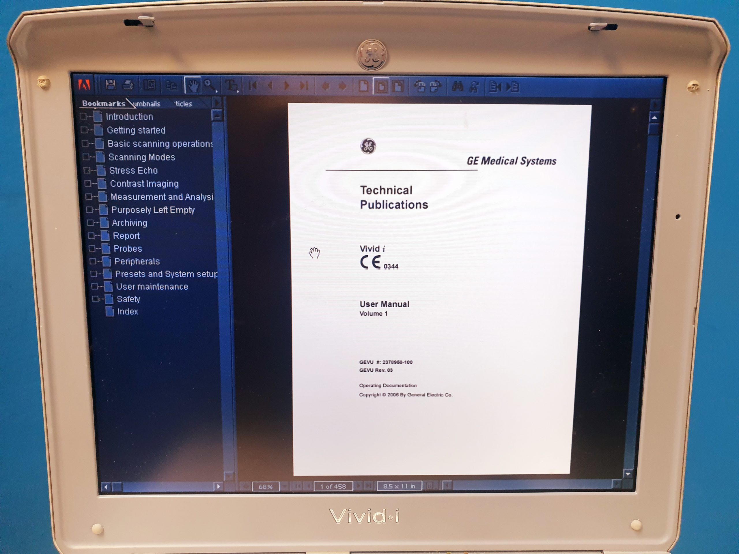 GE Vivid I Ultraschallgerät – Kardiomaschine mir 3S kardiosonde thumbnail 10