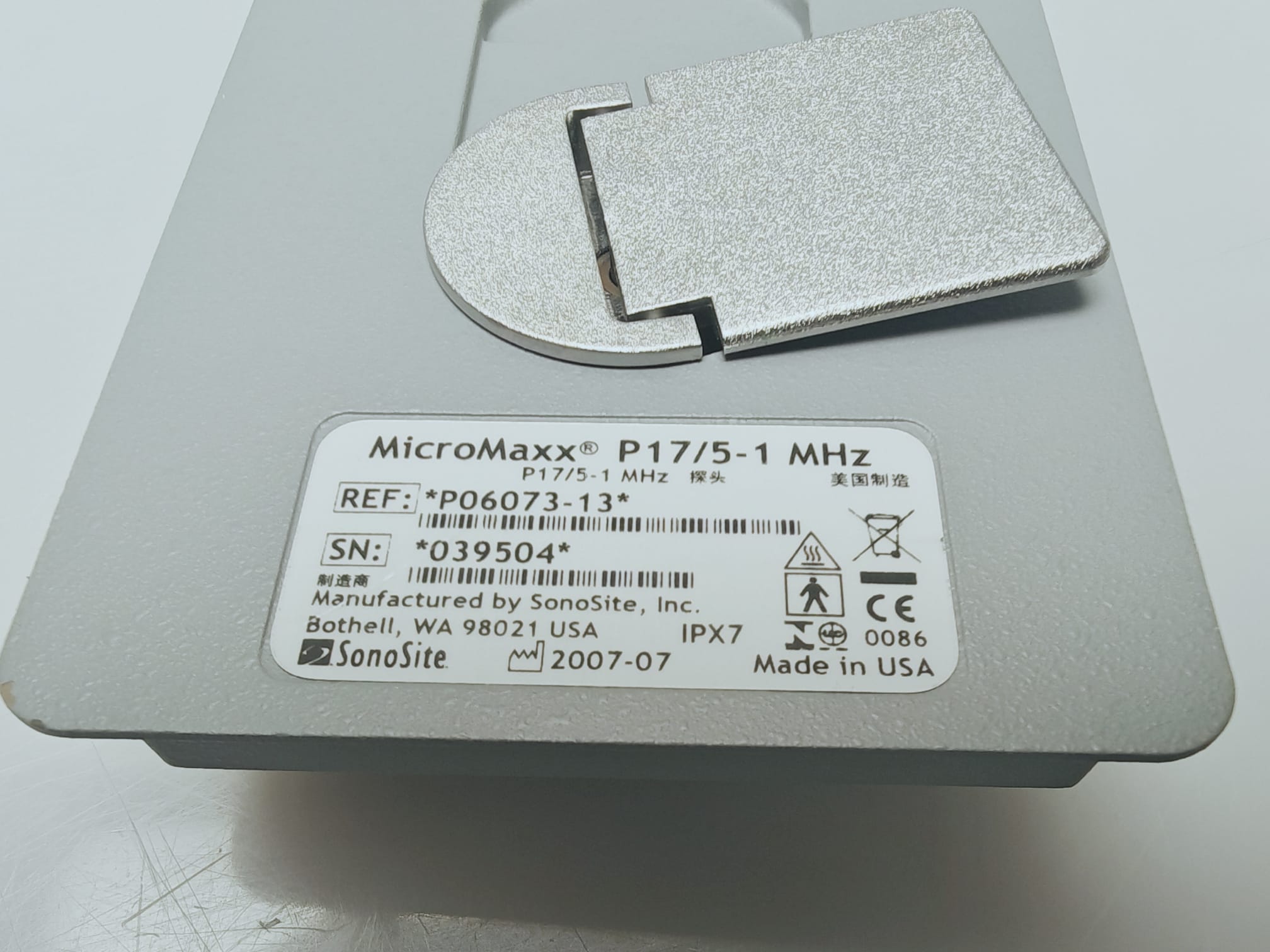 Sonosite MicroMaxx + L25e13-6 MHz + L38e10-5 MHz + P17 5-1MHz thumbnail 7