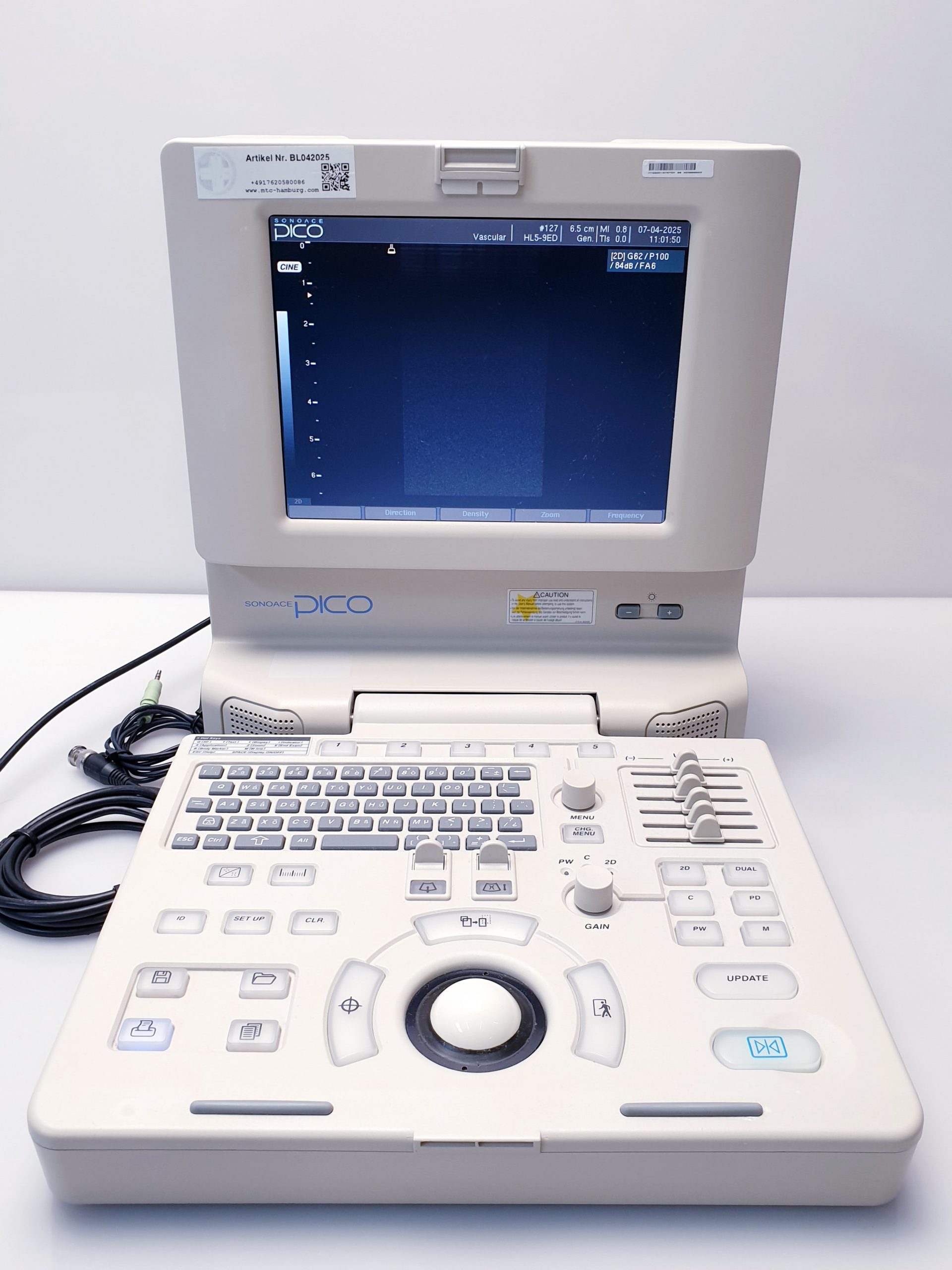 Medison SonoAce PICO tragbarer Ultraschall + C3-7ED Konvex + HL5-9ED Linear thumbnail 4