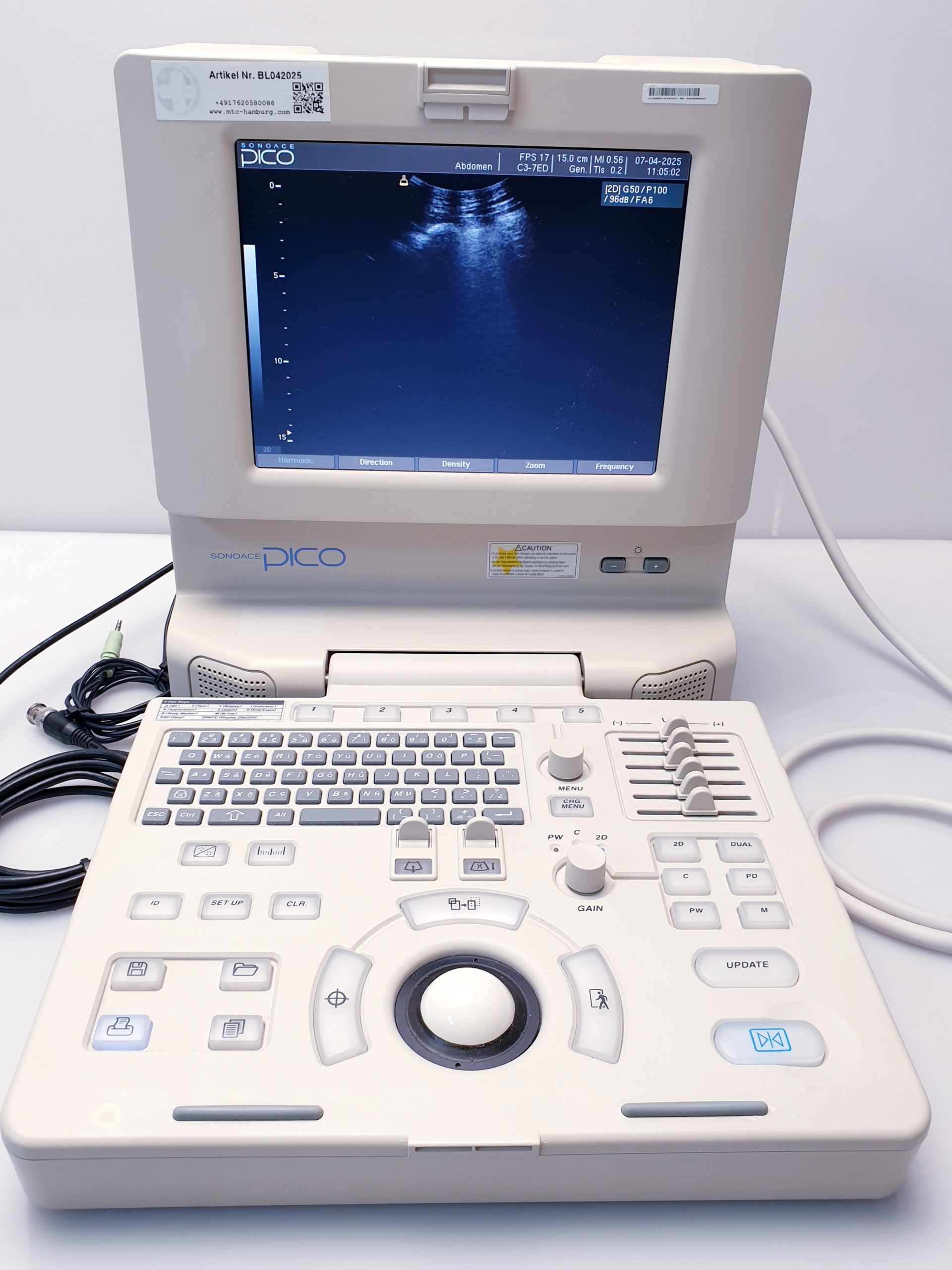 Medison SonoAce PICO tragbarer Ultraschall + C3-7ED Konvex + HL5-9ED Linear thumbnail 6