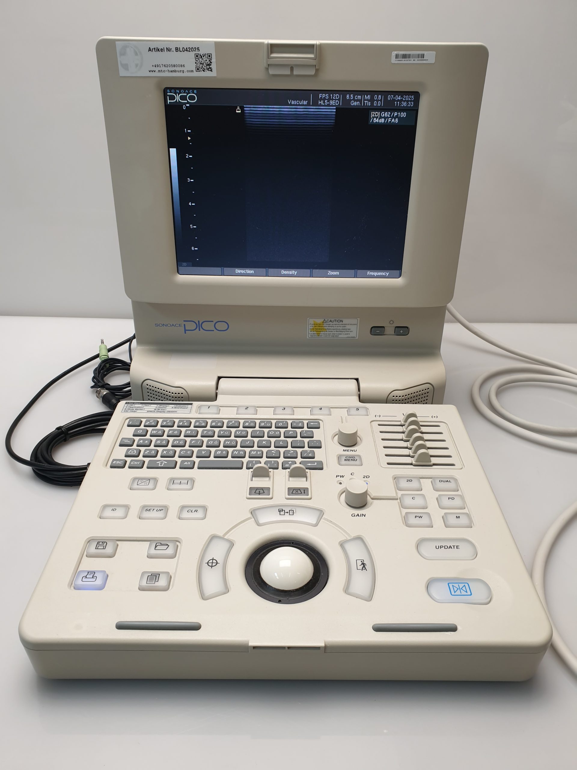 Medison SonoAce PICO tragbarer Ultraschall + C3-7ED Konvex + HL5-9ED Linear thumbnail 13