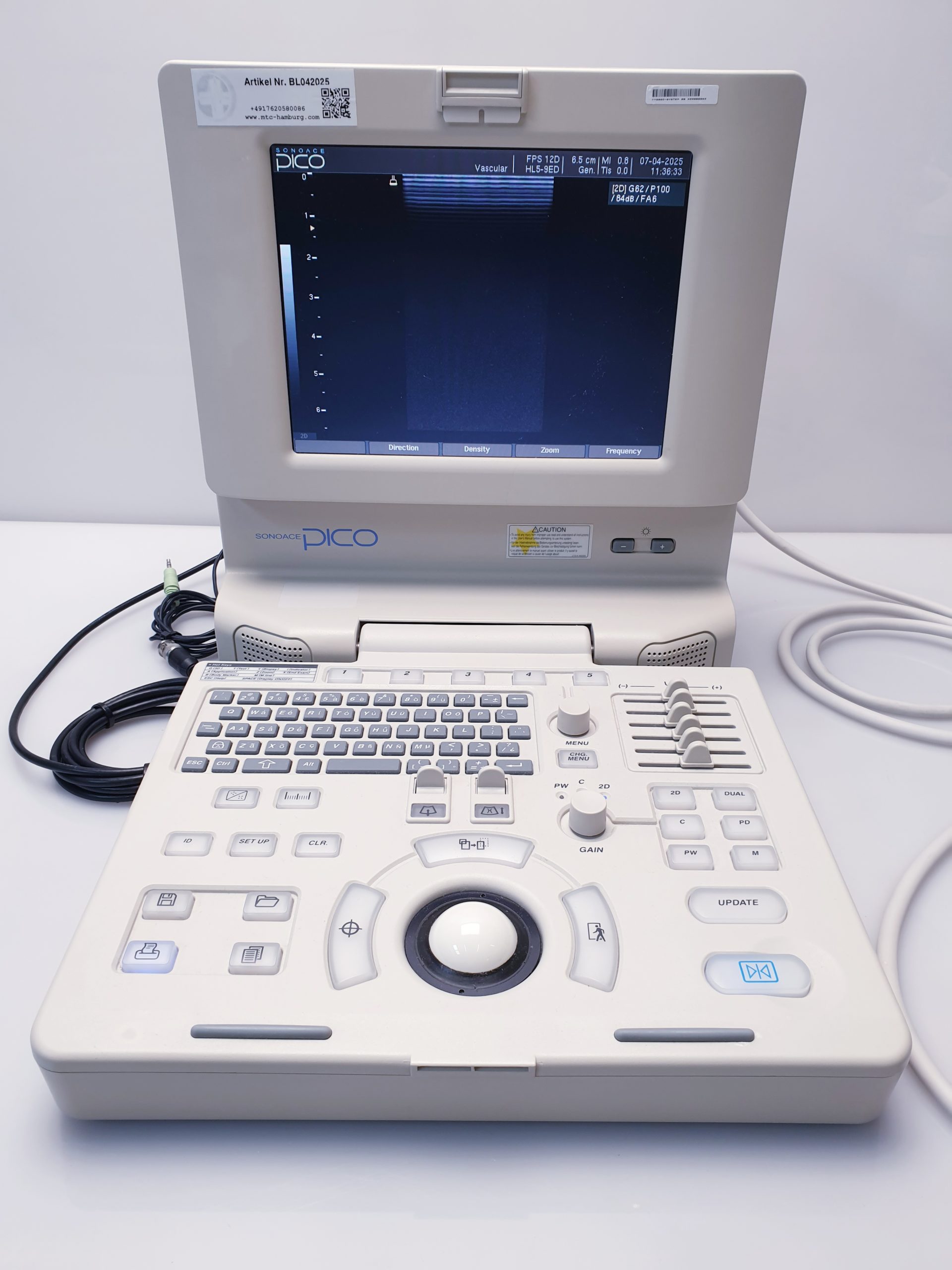 Medison SonoAce PICO tragbarer Ultraschall + C3-7ED Konvex + HL5-9ED Linear thumbnail 19