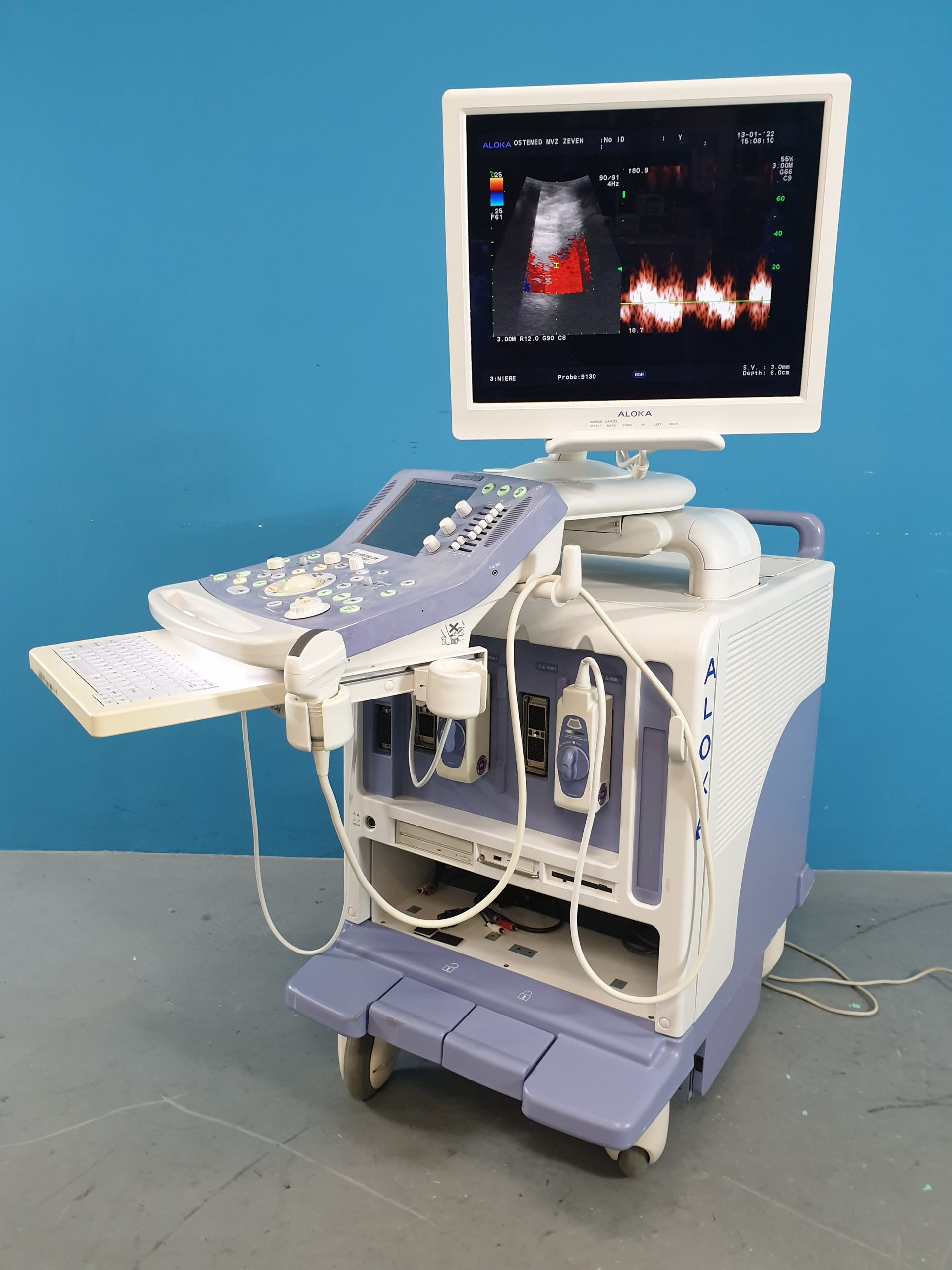 Aloka Prosound Alfa 10 Farbdoppler mit Konvex, Linear und Printer , thumbnail 9