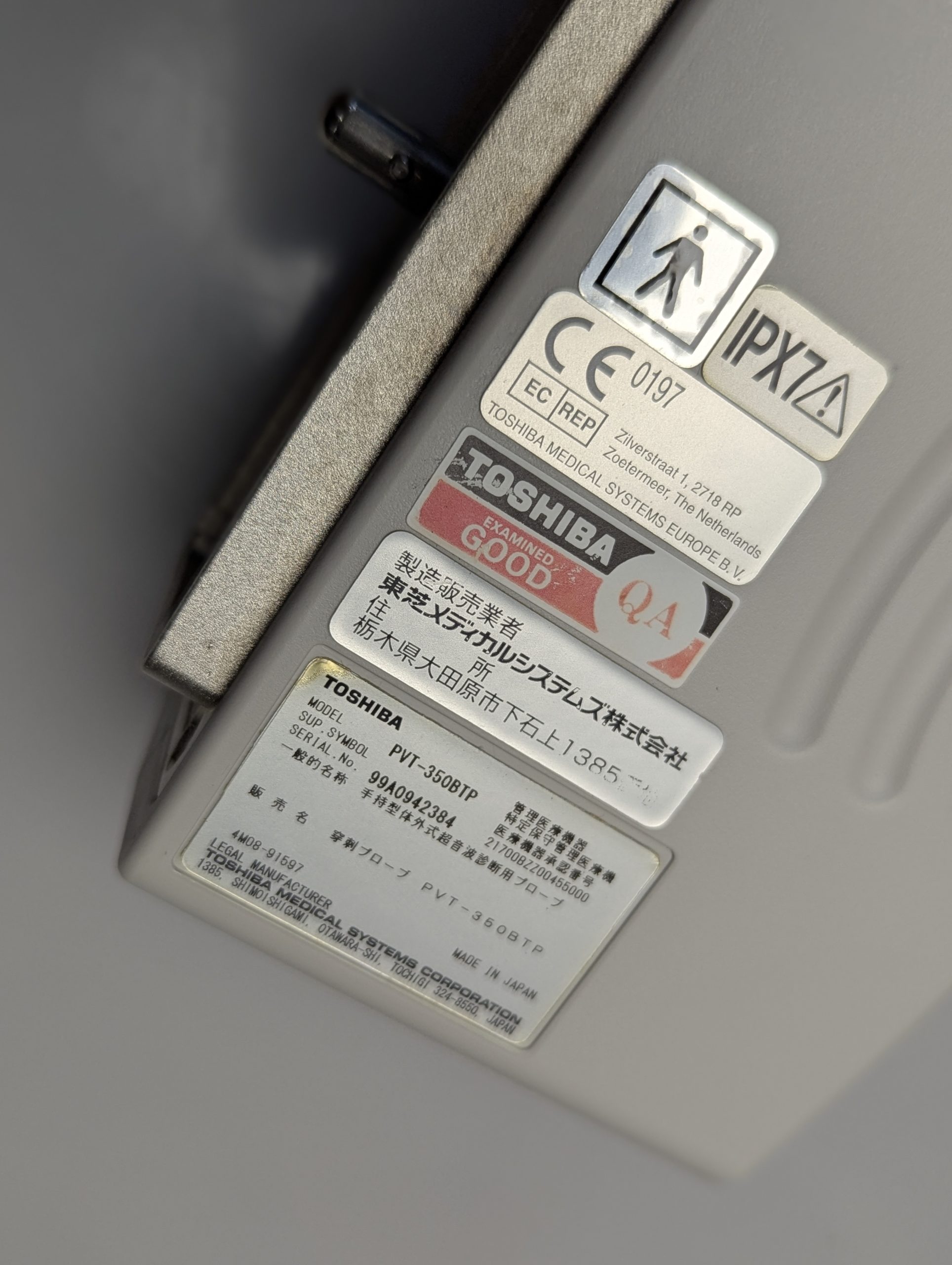 Toshiba PVT-350BTP Ultraschall Sonde – DEFEKT thumbnail 7