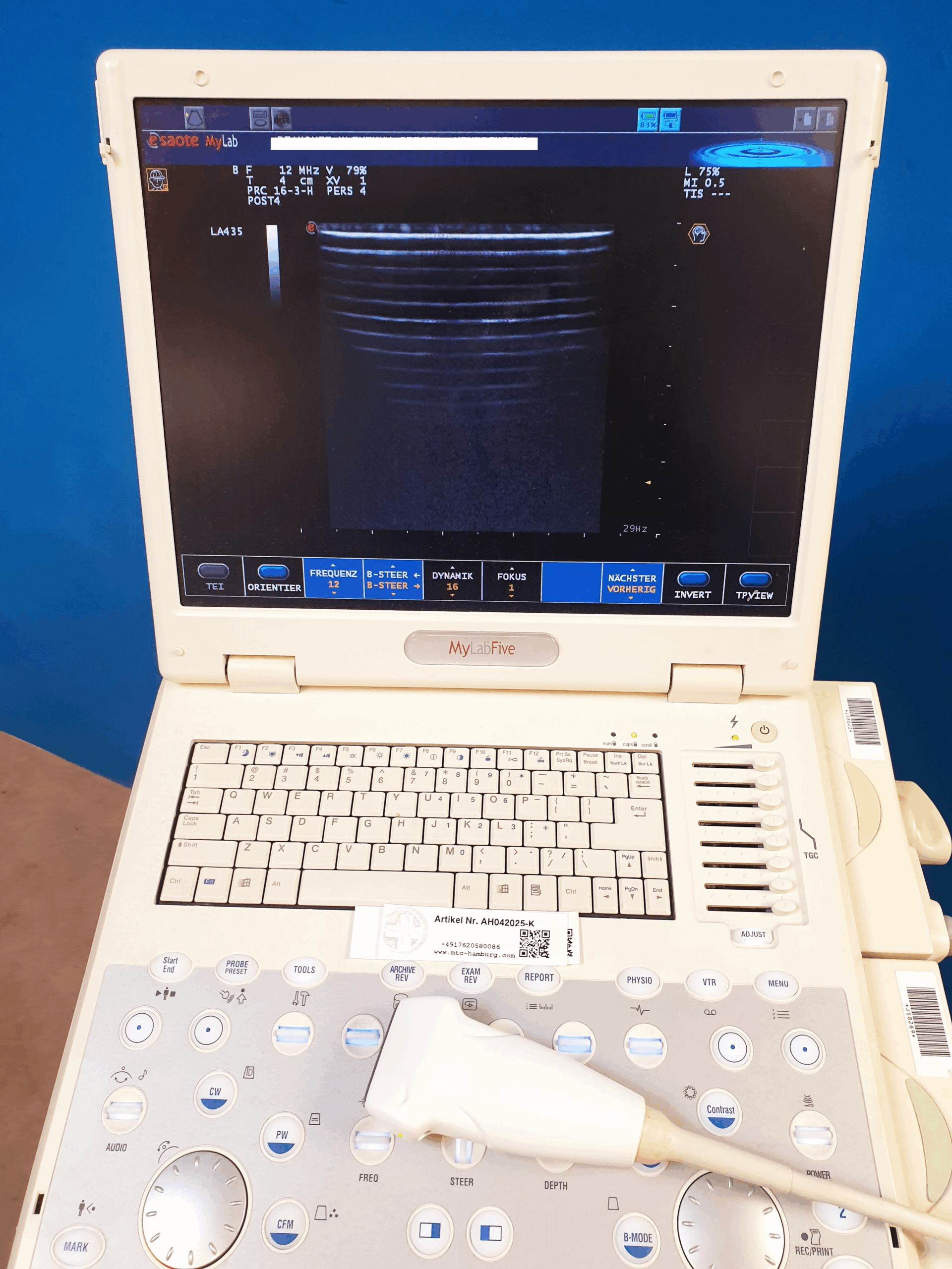 Esaote LA435 Linear Array Ultrasound Lineare Sonde AH042025-K thumbnail 2
