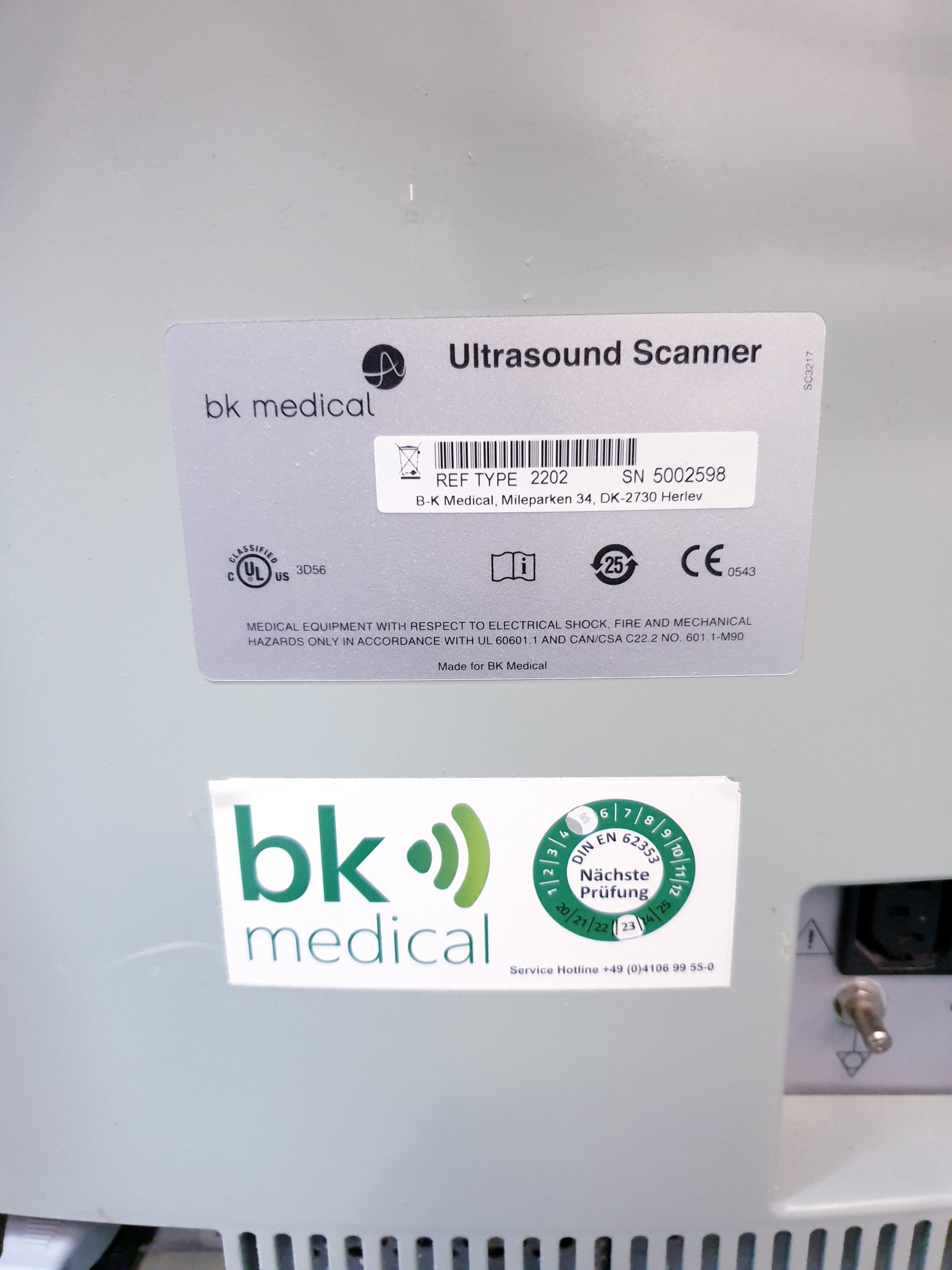 BK Medical 2202 + 8820e Konvex + 8811 Linear Ultraschallgerät thumbnail 14