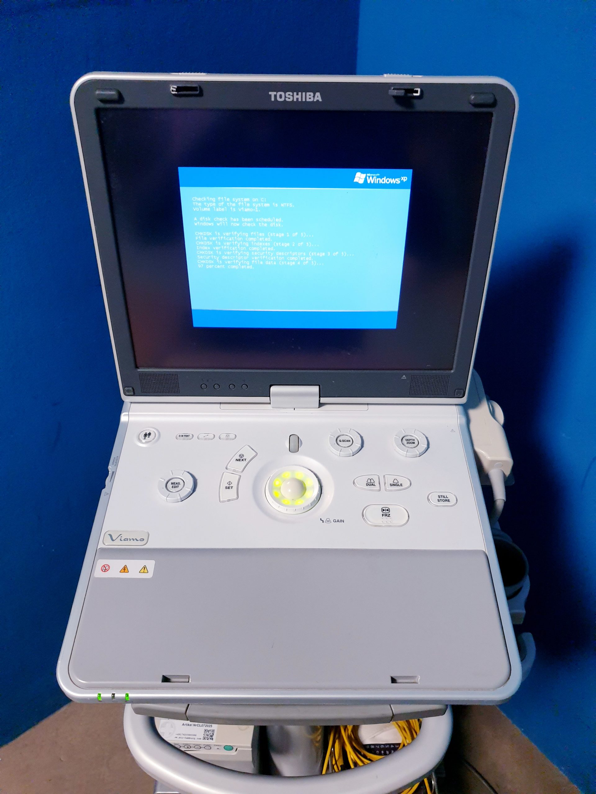 Toshiba Viamo SSA-640A Ultraschallsystem – Ohne Festplatte – Defekt thumbnail 4
