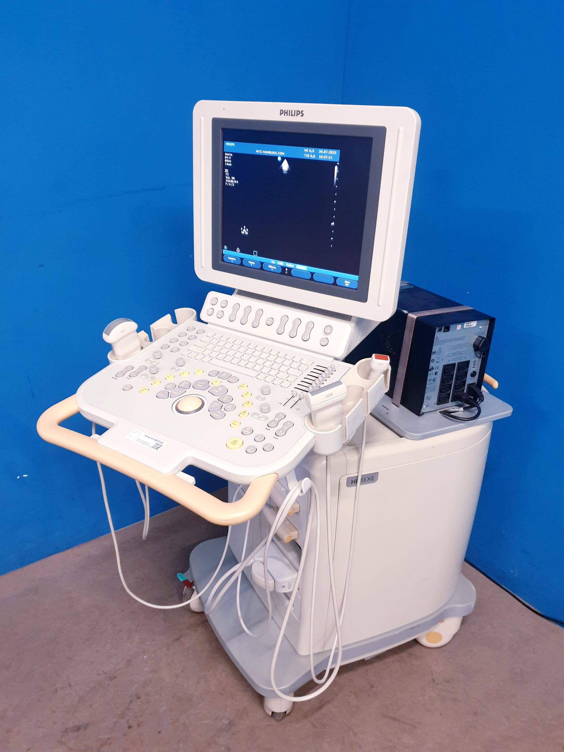 Philips HD11XE – HD 11 XE Farbdoppler+C5-2 Konvex+L12-5 Linear+ S4-2 array Sonde thumbnail 5