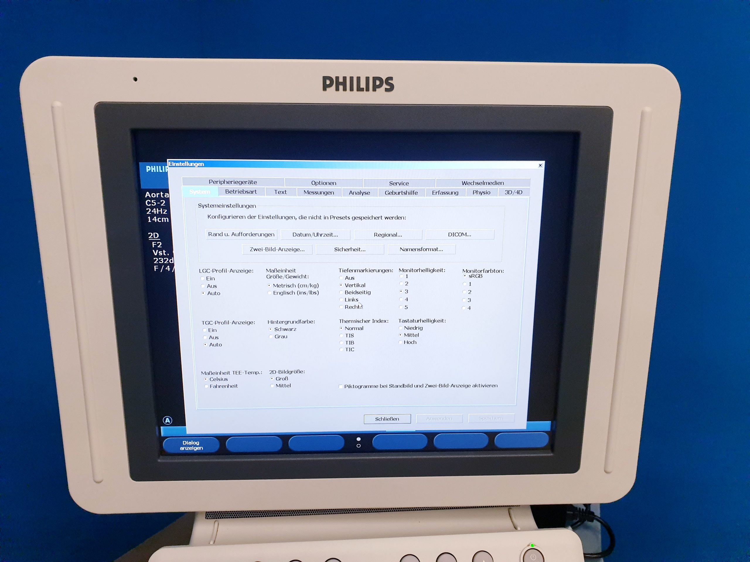 Philips HD11XE – HD 11 XE Farbdoppler+C5-2 Konvex+L12-5 Linear+ S4-2 array Sonde thumbnail 8