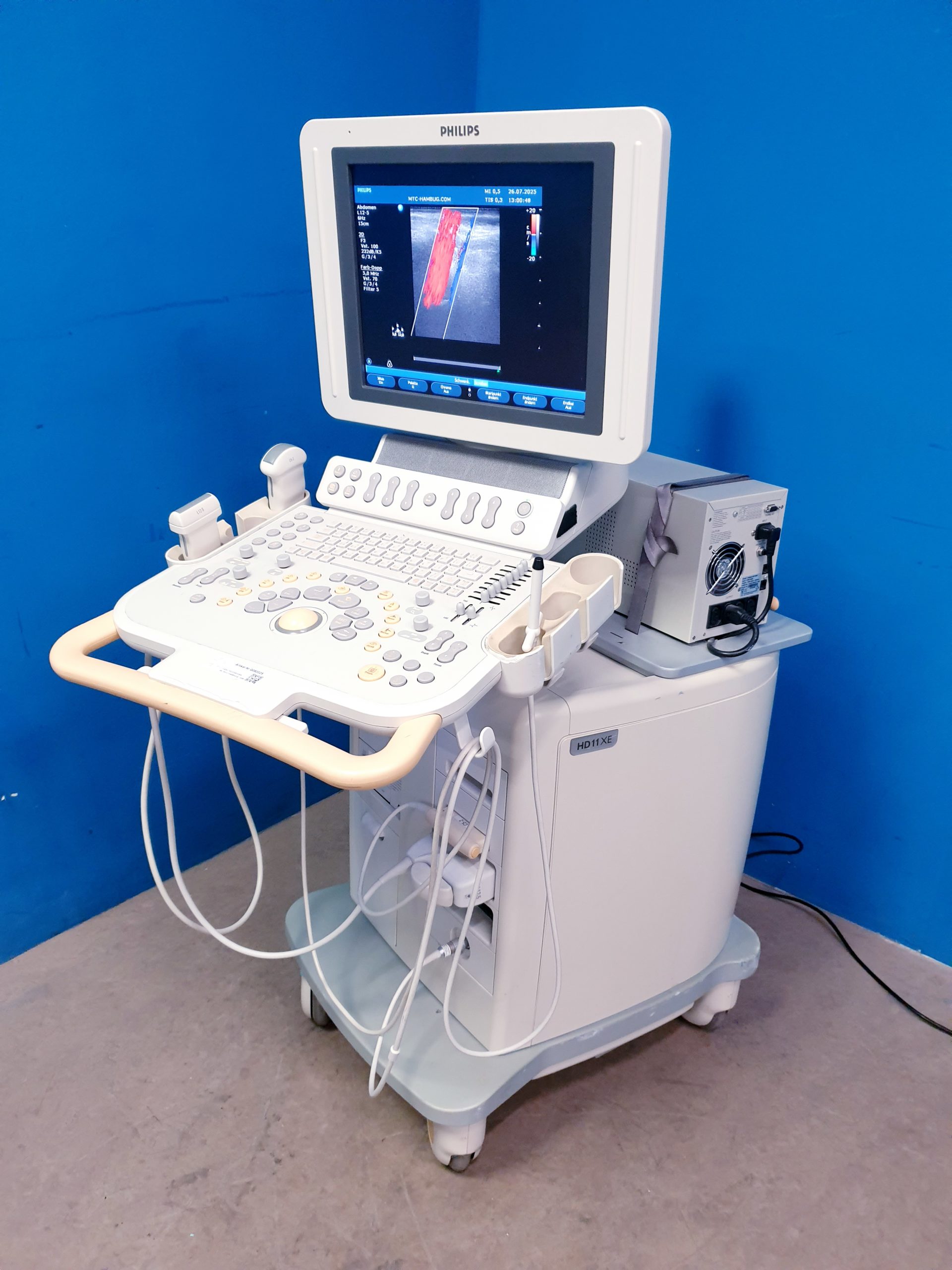 Philips HD11XE – HD 11 XE Farbdoppler+C5-2 Konvex+L12-3 Linear+ Pencil D5cwc CW Sonde thumbnail 4