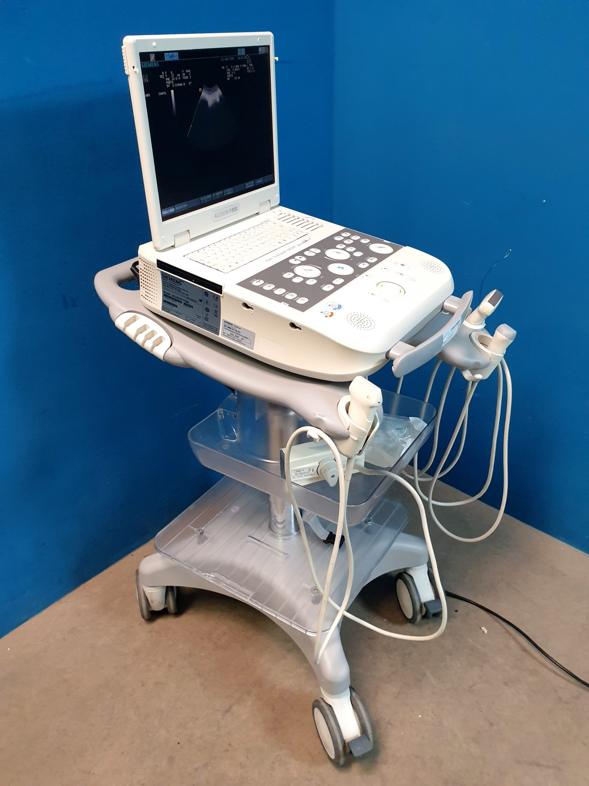 Siemens Acuson P300 P 300 – CA431 – PA230 – LA435 Tragbar Farbdoppler – Doppler thumbnail 7