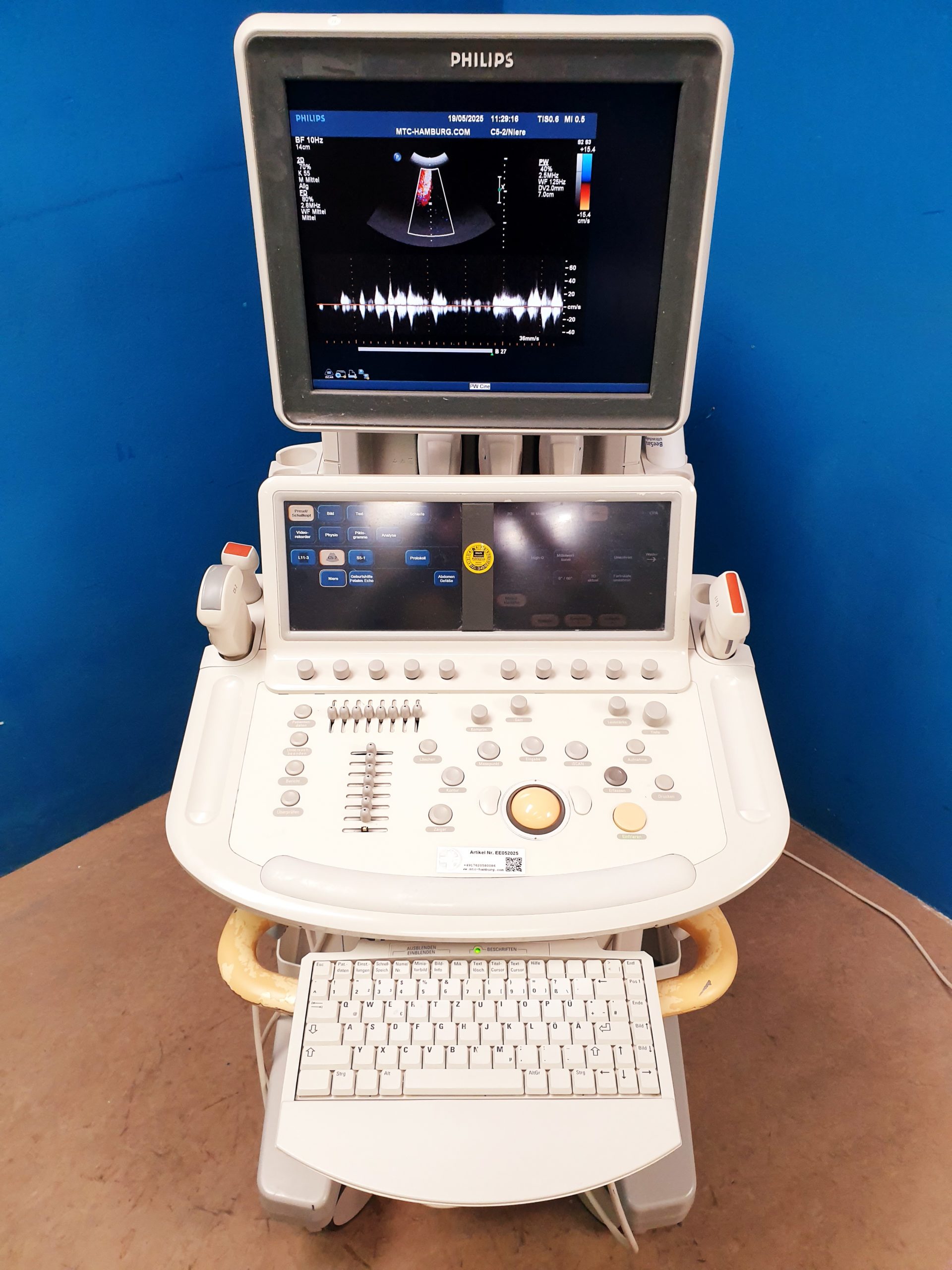 Philips iE33 – IE33 + S5-1 Echo + L11-3 Linear Sonde + C5-2 Konvex – Kardiomaschine – Kardio Ultraschallgerät thumbnail 4