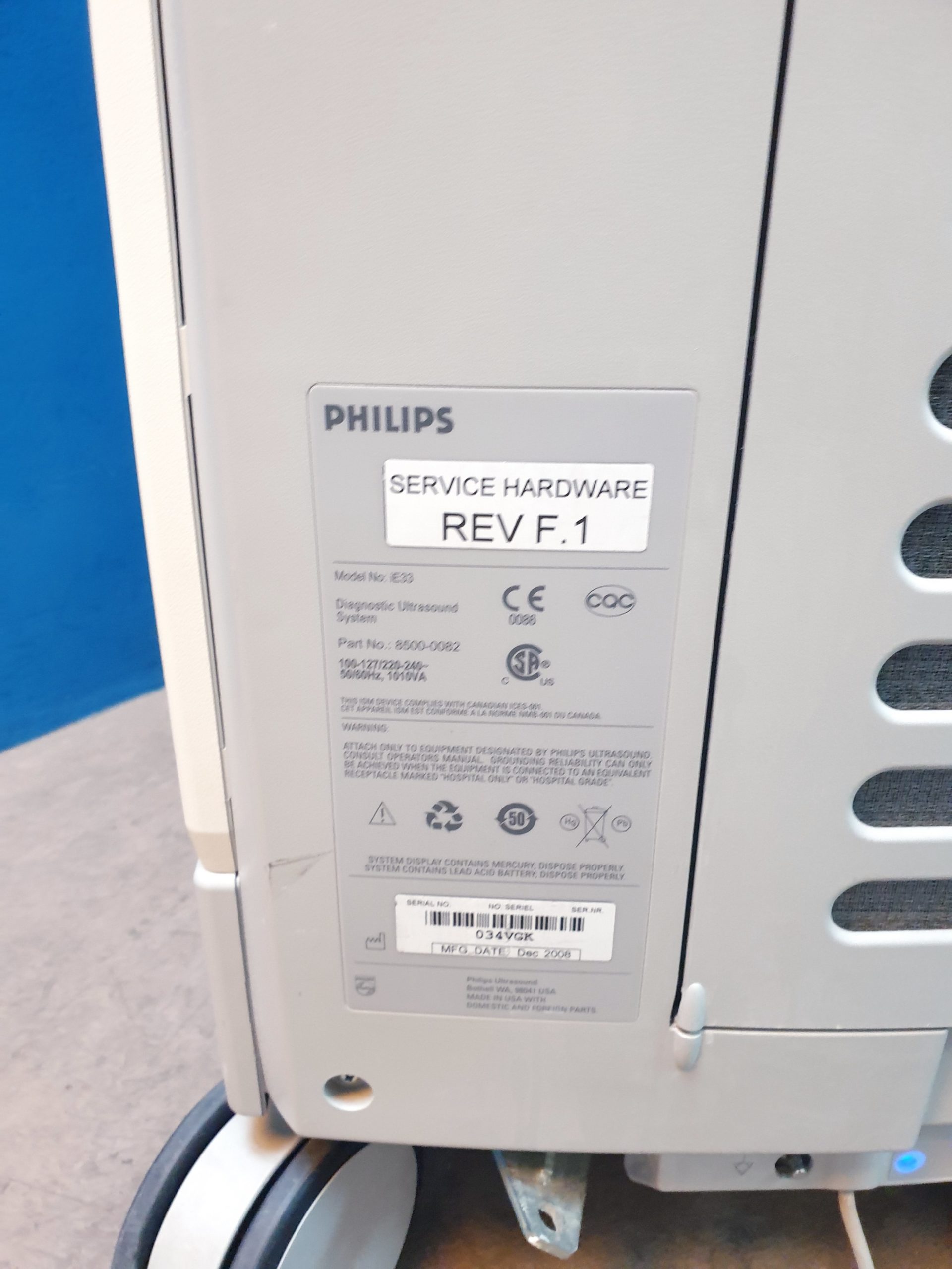 Philips IE33 IE 33 – Ultraschall- DEFEKT thumbnail 13