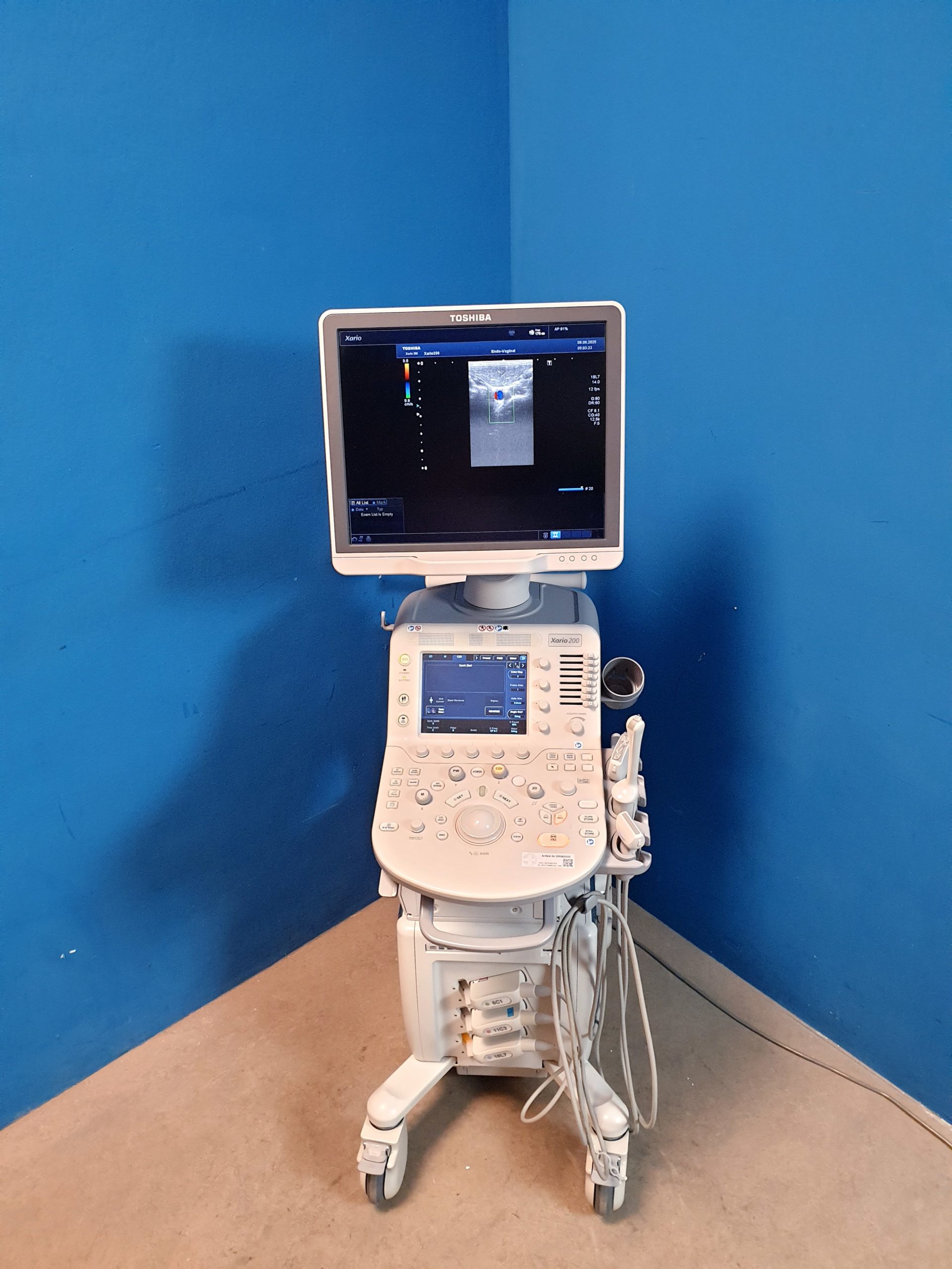 Toshiba TUS-X200 Xario 200 + 6C1 + 11C3 + 18L7 Konvex Linear Endovaginal – DOM2015 thumbnail 2